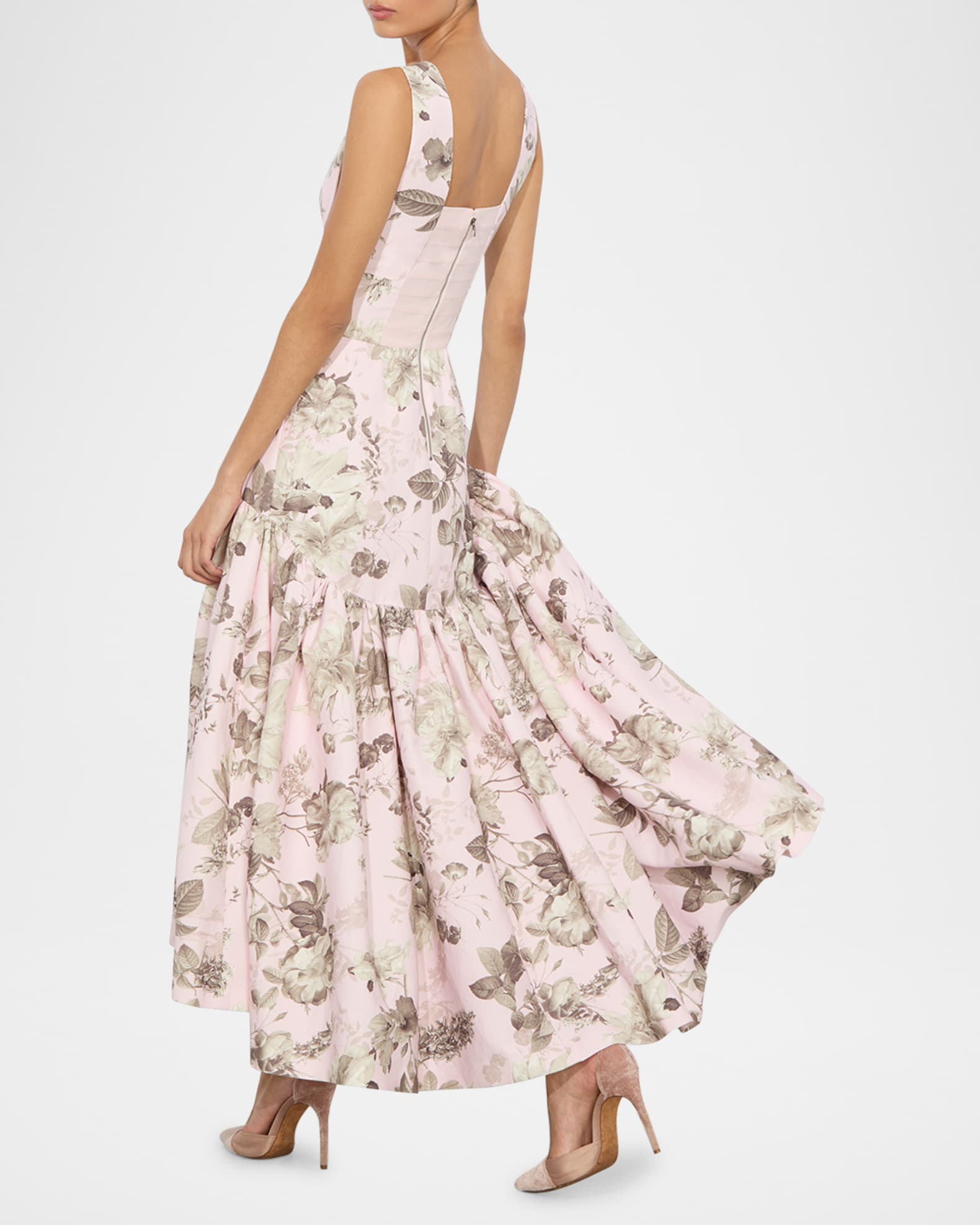 Alice + Olivia Lila Structured Midi Dress | Neiman Marcus
