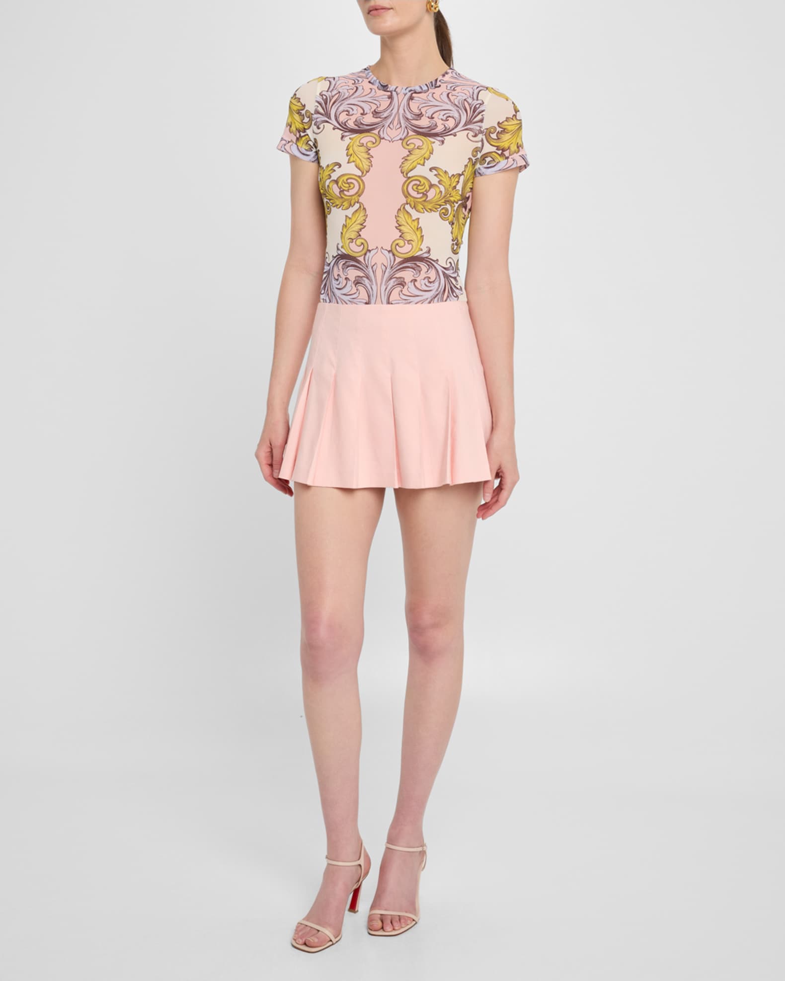 Carter Low-Rise Pleated Mini Skirt 1