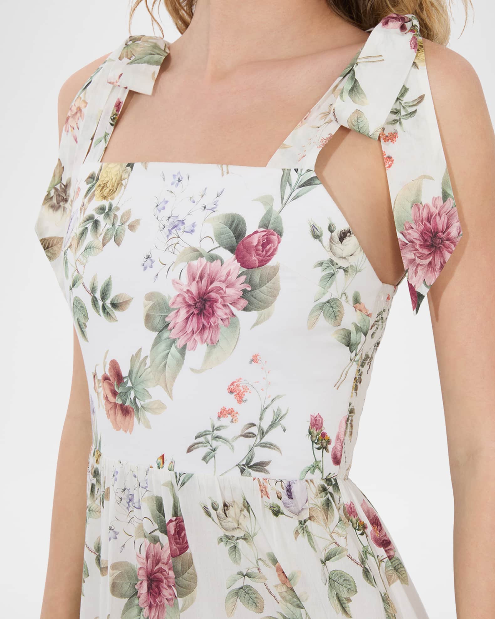 【Alice+Olivia】モニー フローラル タイストラップ ドレス 0400022728858_SWEETNOTHINGS?