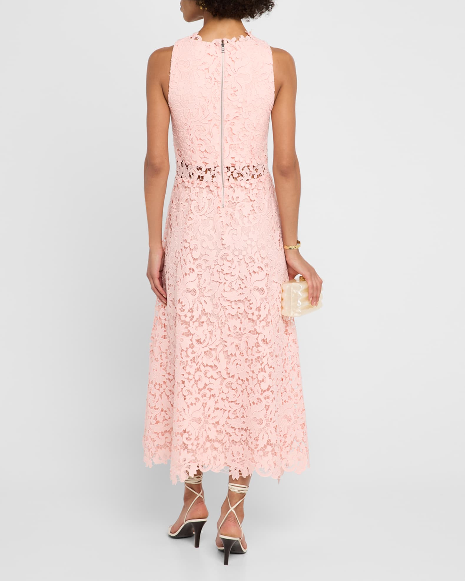 Arden Drop Waist Mini Dress In Off White | Alice + Olivia