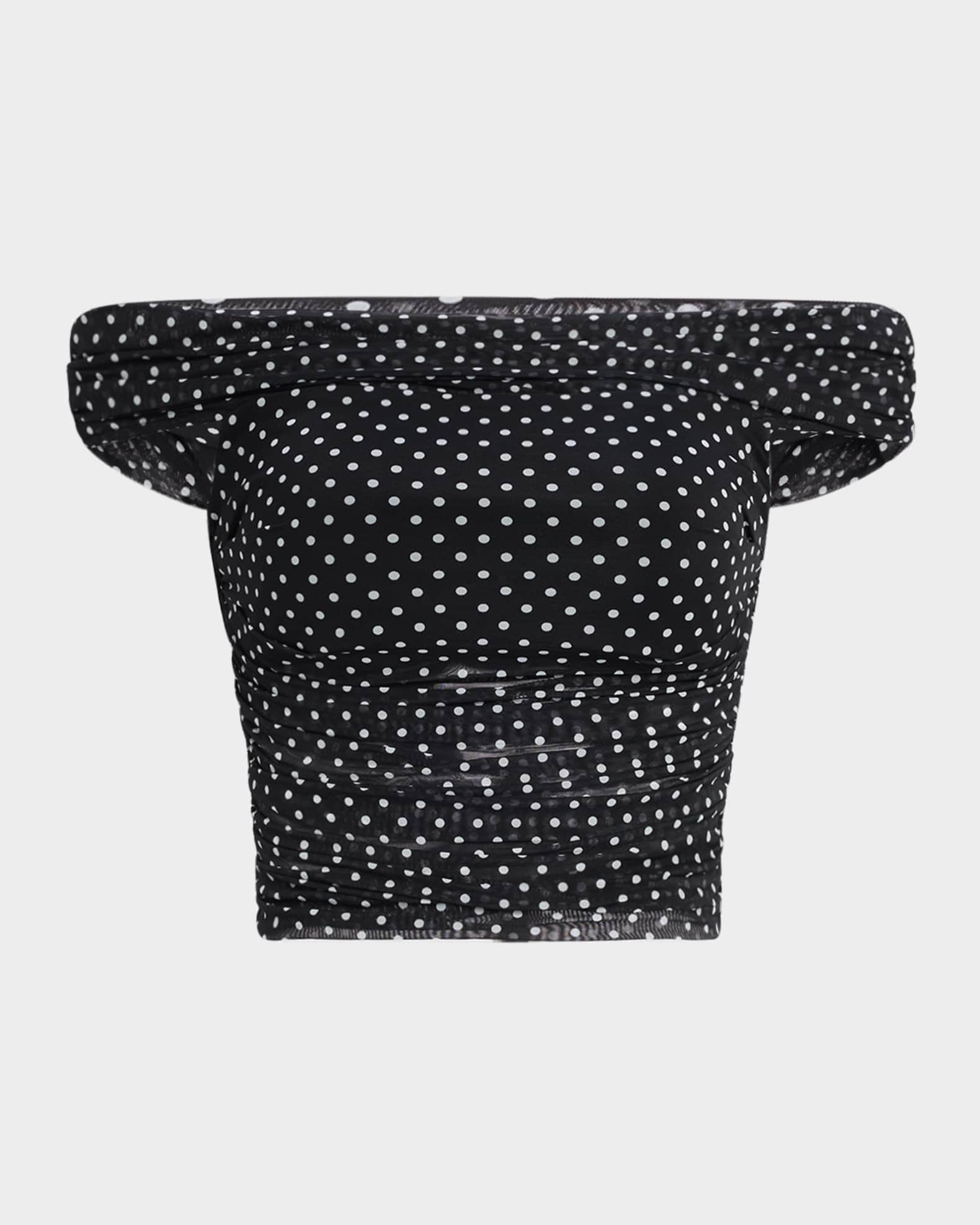 Isadola Folded Off-Shoulder Ruched Top 0