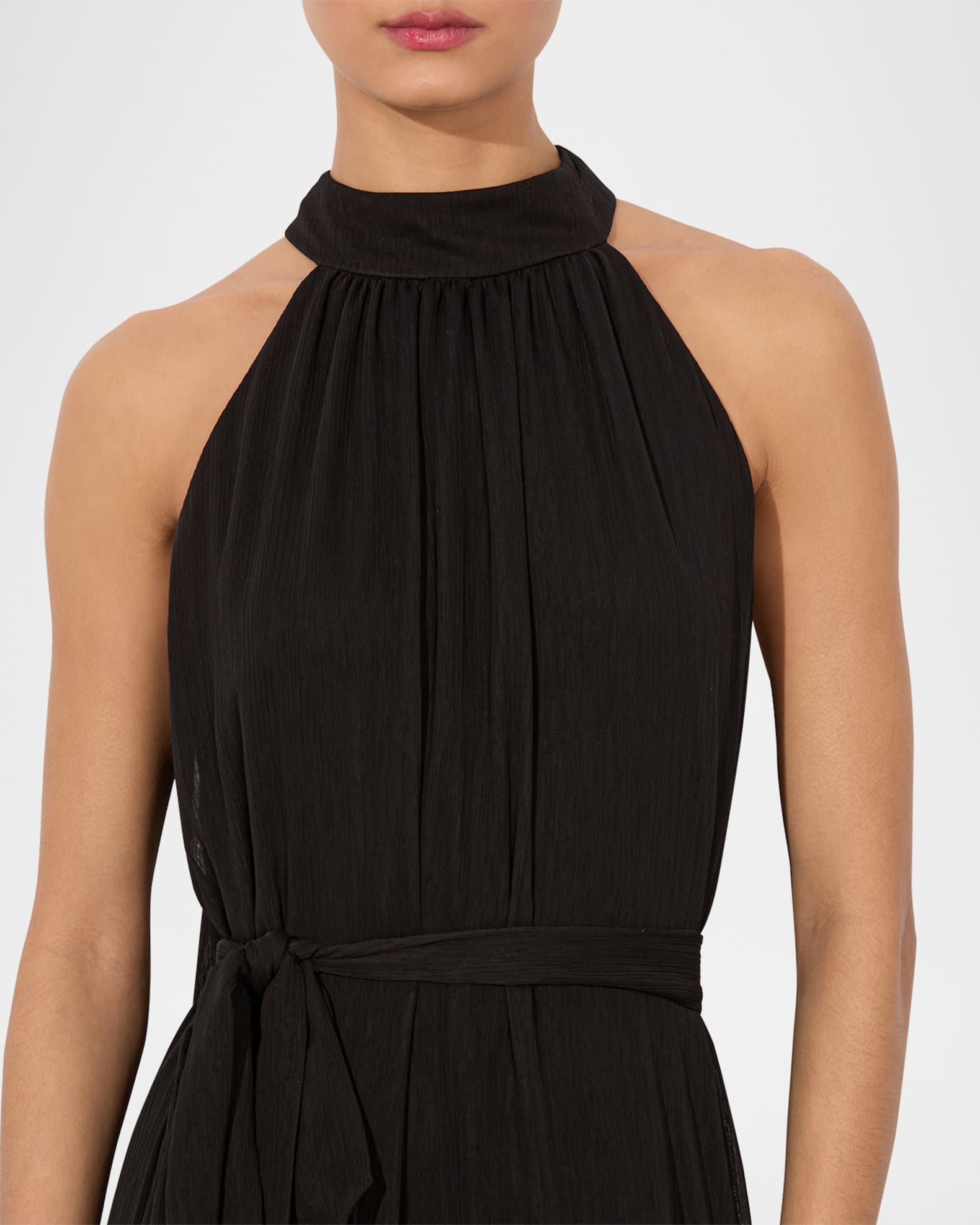 Alice + Olivia Jovie Gathered Ruffle Maxi Dress | Neiman Marcus