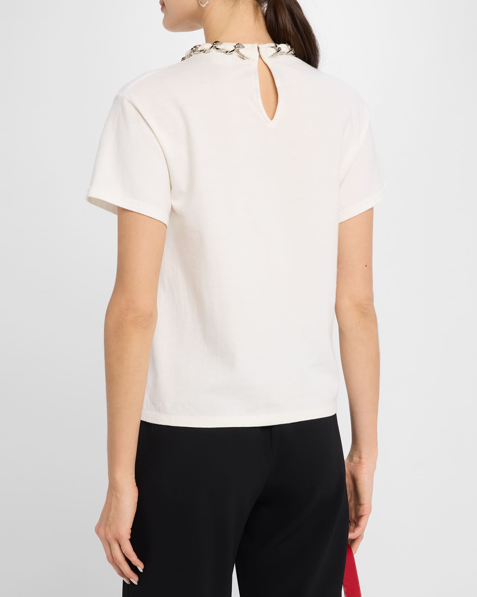 Alice + Olivia Miller Embellished Boyfriend Tee | Neiman Marcus