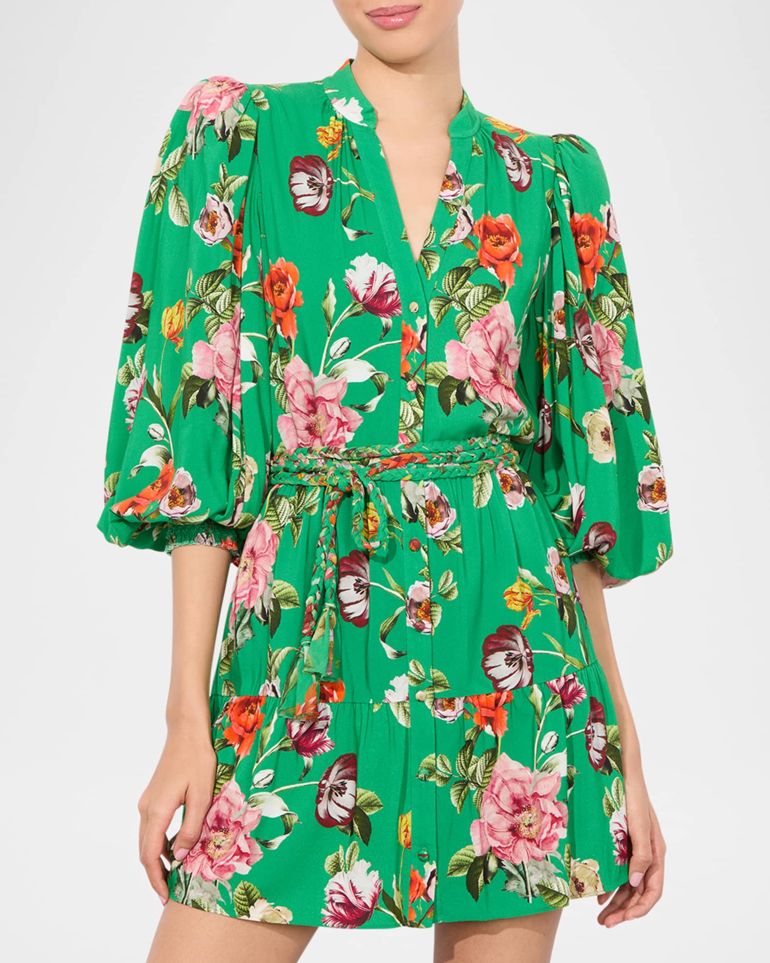 上品!【Alice+Olivia】ANTONETTE 花柄 ミニ丈 シャツワンピース CC407P97501G648_01.jpg?sw=550