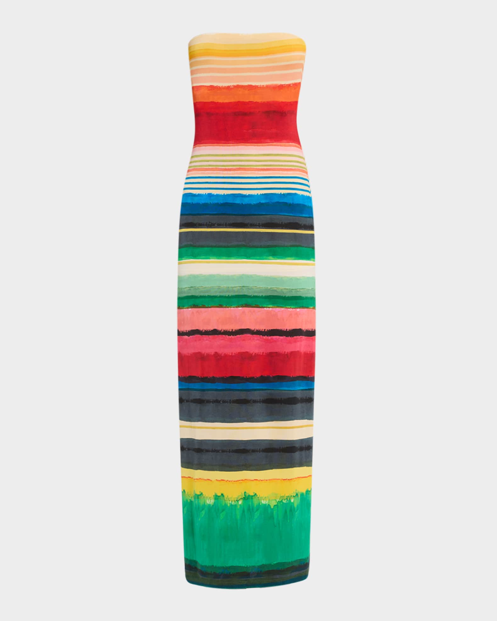 Rainbow Reef Delora Strapless Midi Dress 0