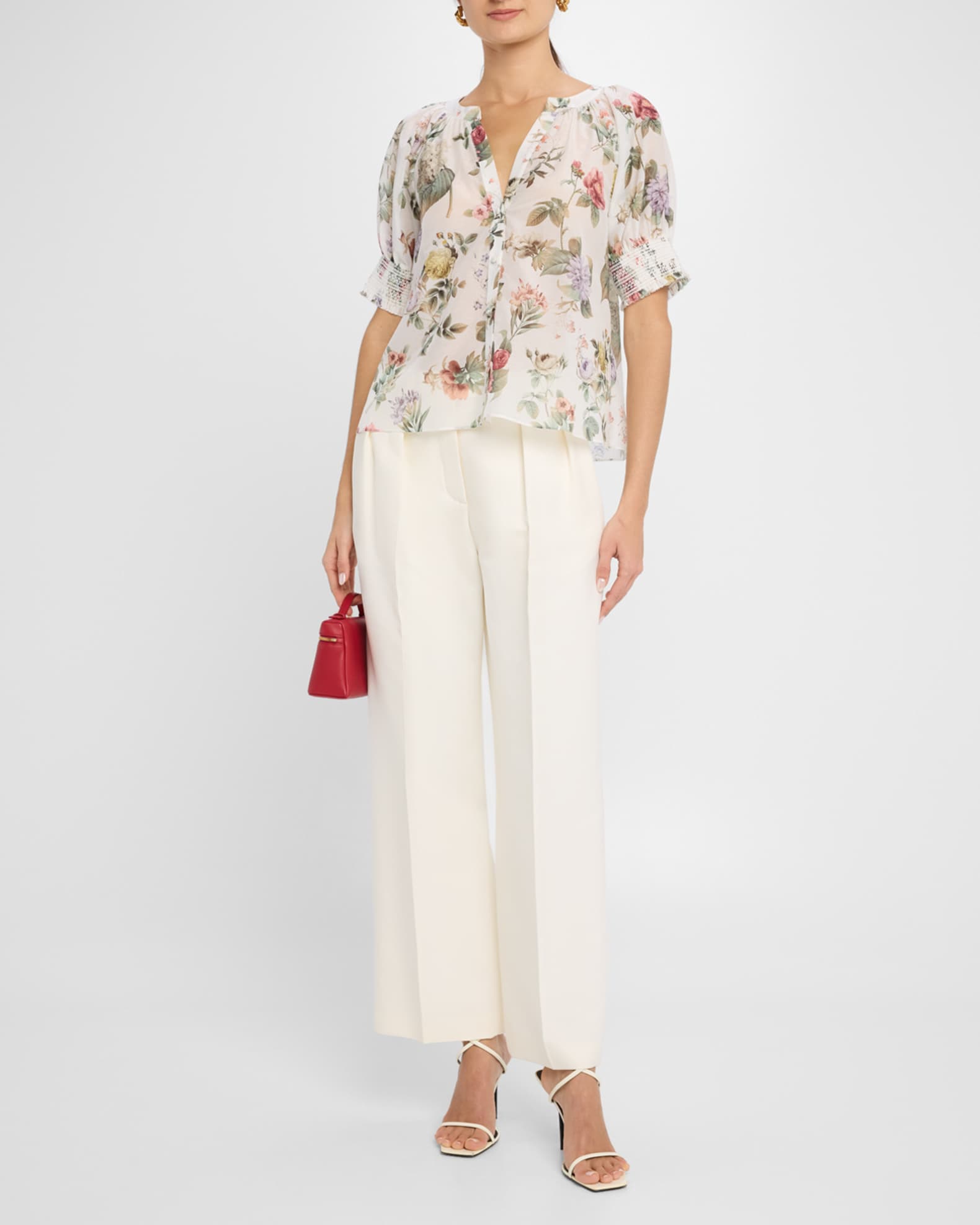 Thalia Puff-Sleeve Blouse 1