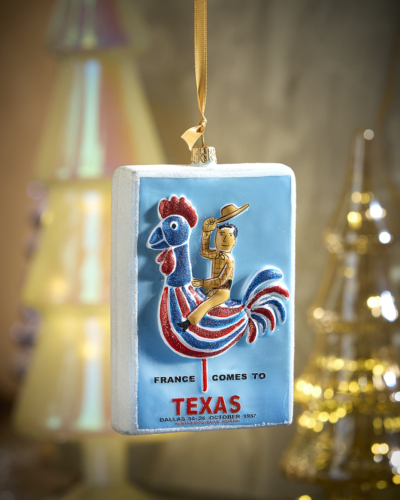 Neiman Marcus Fortnight France Comes to Texas Christmas Ornament 0
