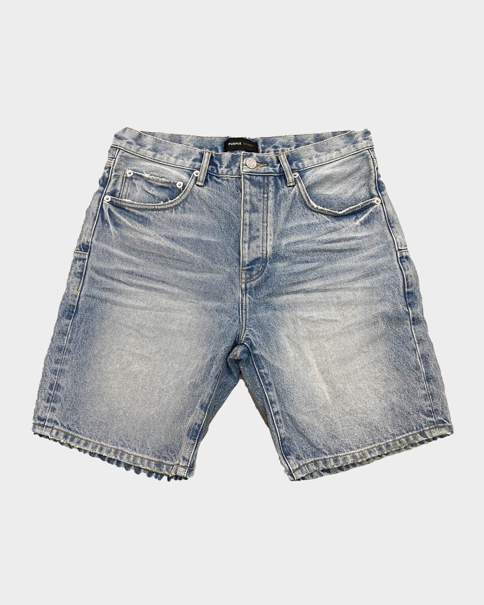 Men's Rivio Worn Denim Shorts 0