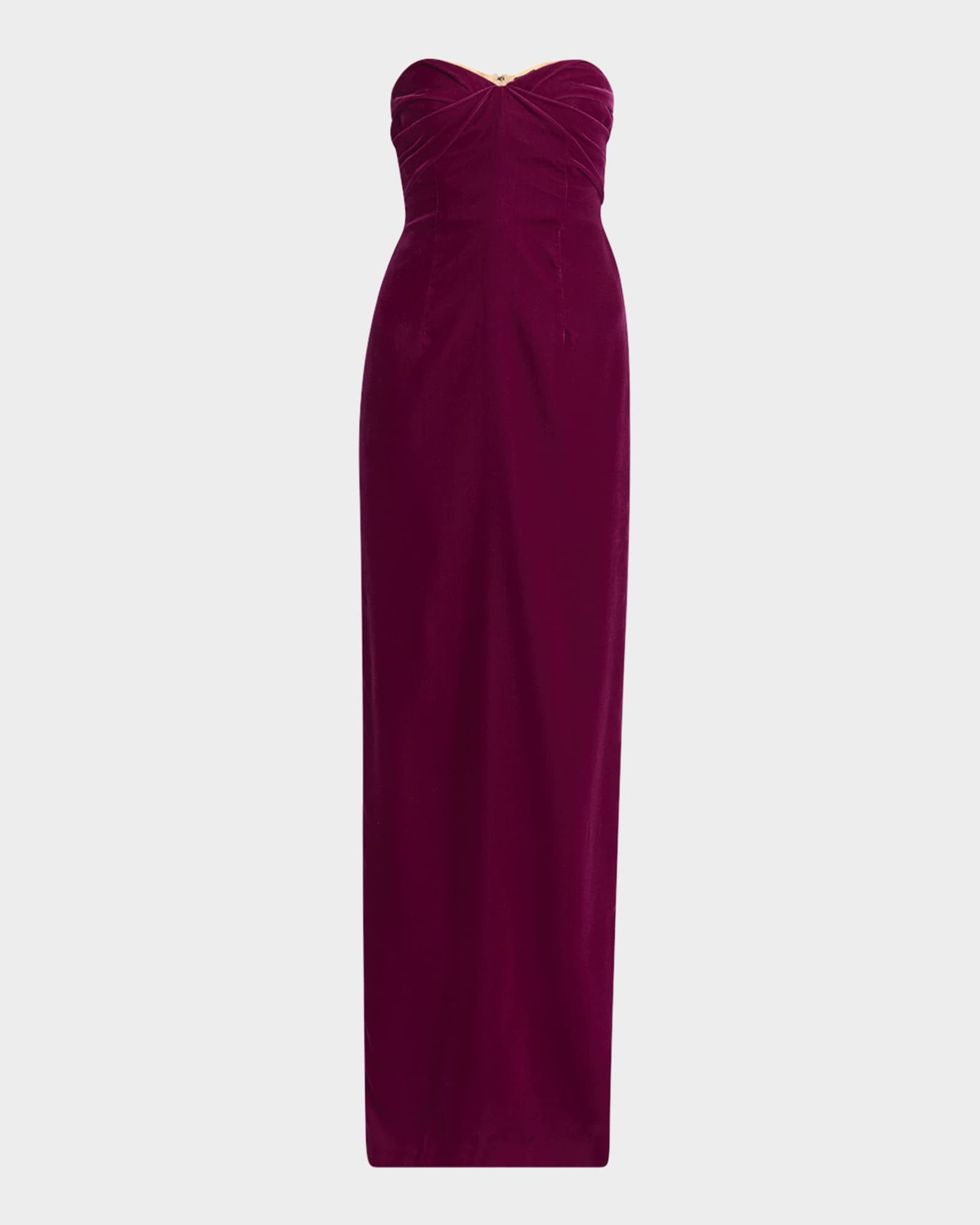 パーティードレス TOM FORD AB3593FAX1556 Dresses Velvet evening dress TOM FORD Strapless Lightweight Velvet Evening Gown | Neiman