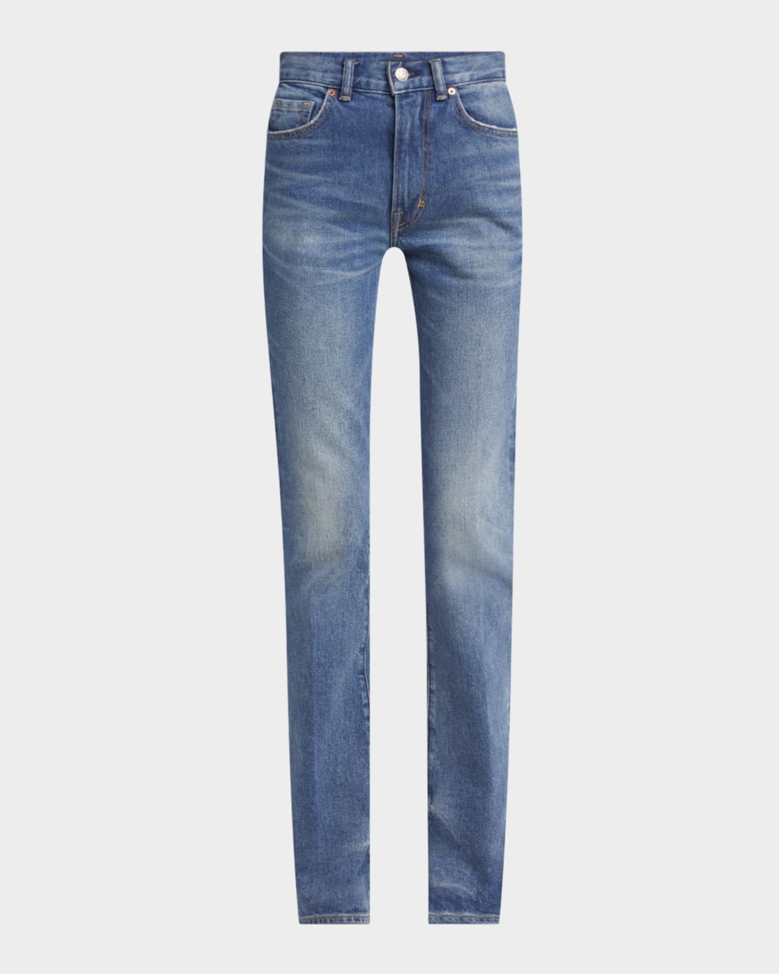 【関税込み】tom ford STONE WASHED DENIM FLARE' JEANS TOM FORD Mid-Rise Comfort Stone Washed Denim Flare Pants