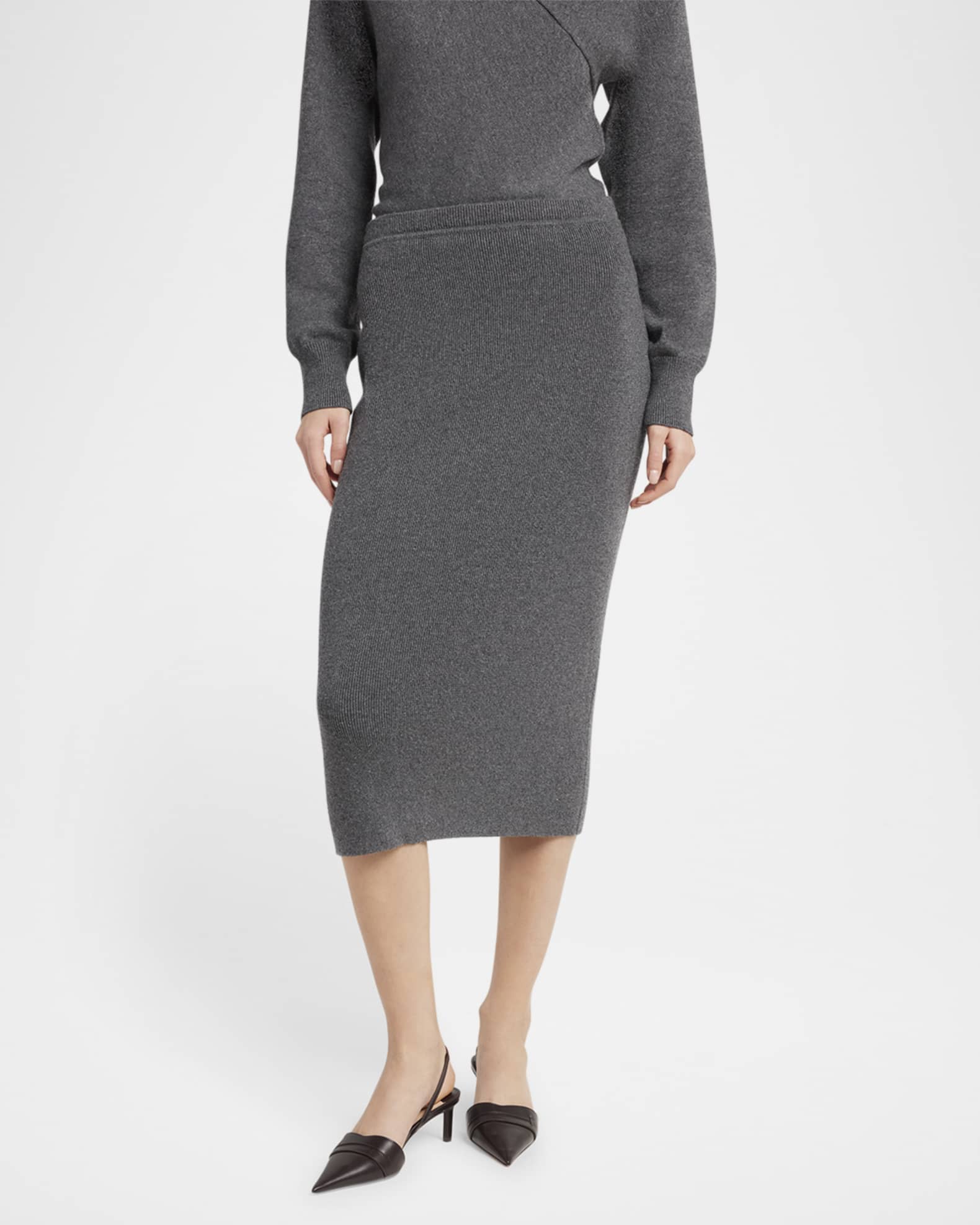 スカート TOM FORD Cashmere and cotton pencil skirt TOM FORD Fine Cashmere-Cotton Rib Pencil Skirt | Neiman Marcus