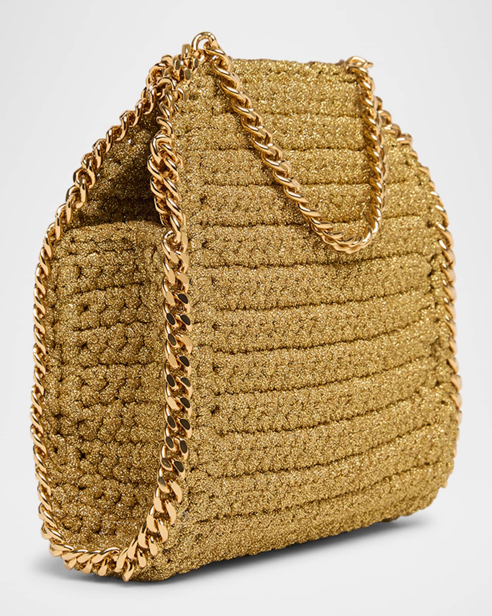 Stella McCartney Falabella Tiny Crochet Chain Crossbody Bag