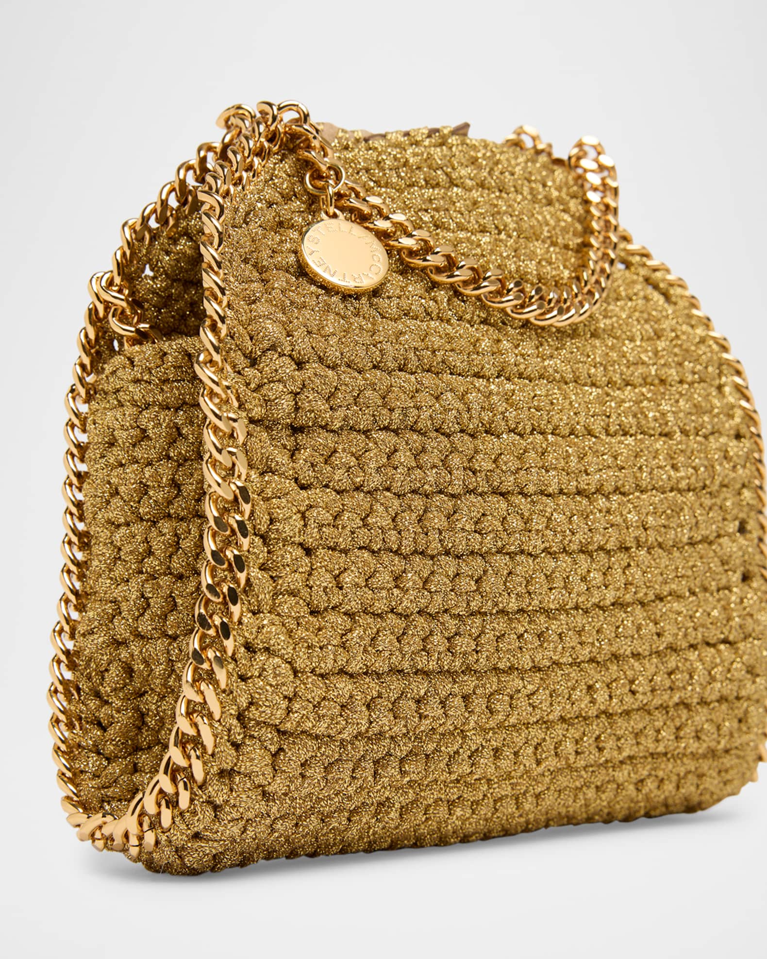 関税なし 送料無料 FALABELLA TINY CROSSBOYDY BAG Stella McCartney Mini Falabella Metallic Crossbody Bag