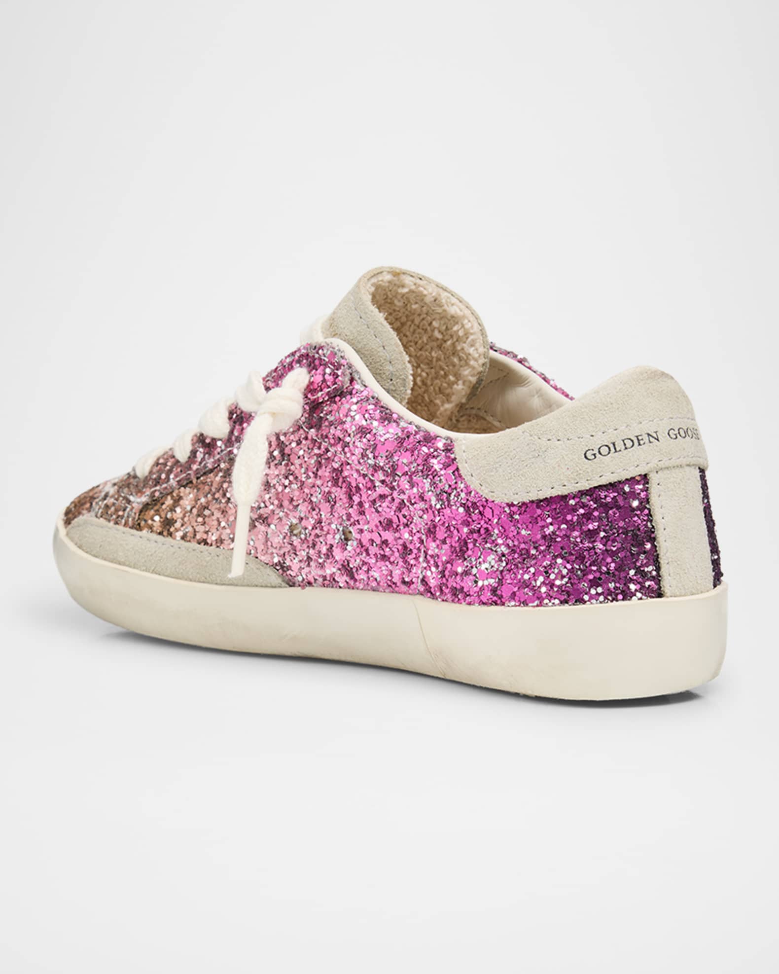 Girl's Superstar Degrade Glitter Suede Star Sneakers, Toddler/Kids