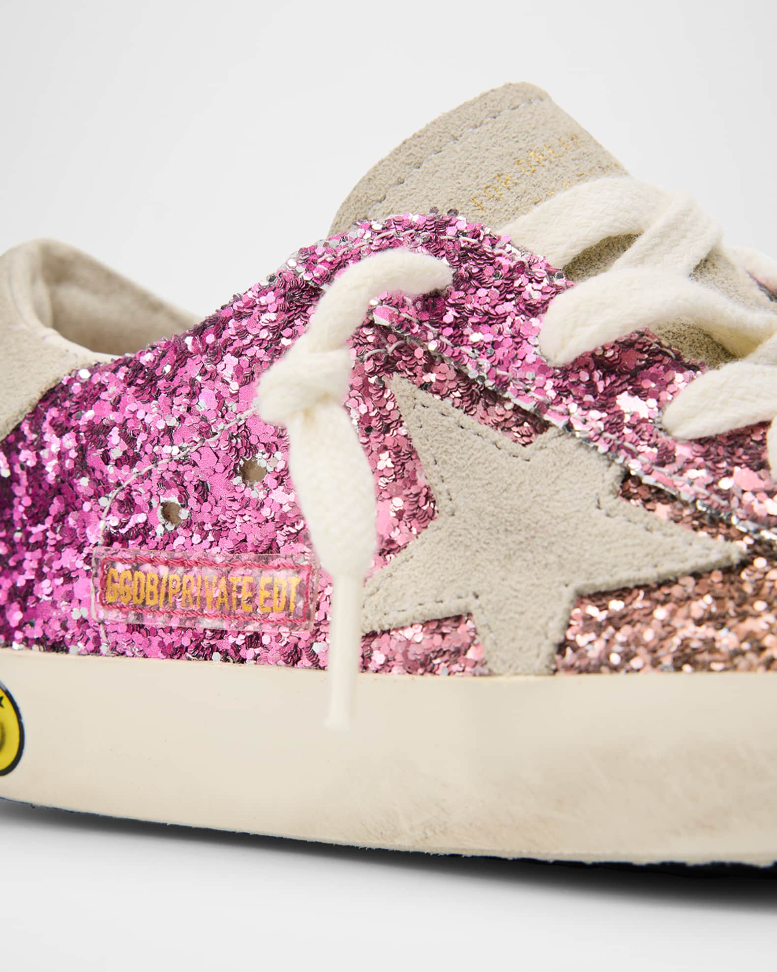 Girl's Superstar Degrade Glitter Suede Star Sneakers, Toddler/Kids