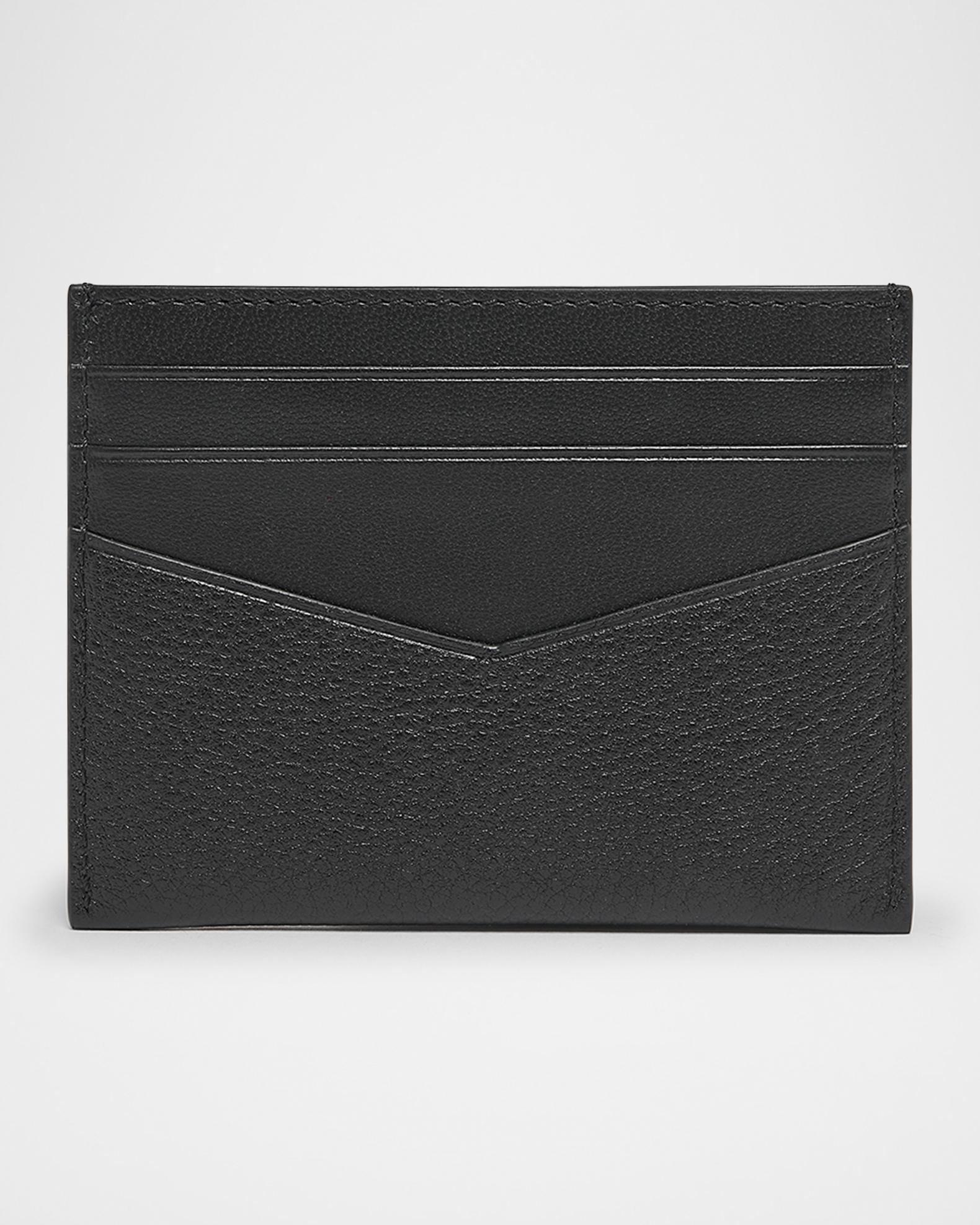 Givenchy Men's Leather V-Cut Card Holder | Neiman Marcus