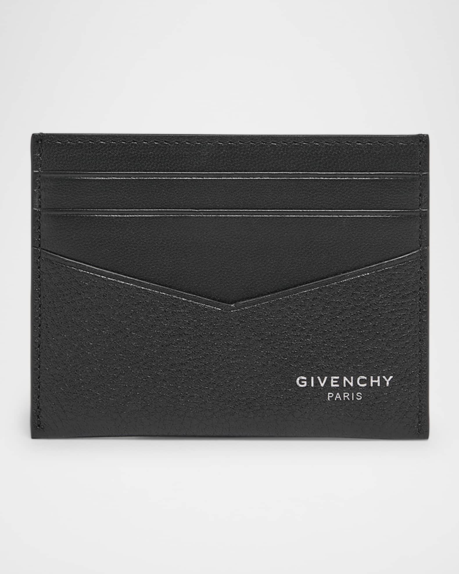 Givenchy Men's Leather V-Cut Card Holder | Neiman Marcus