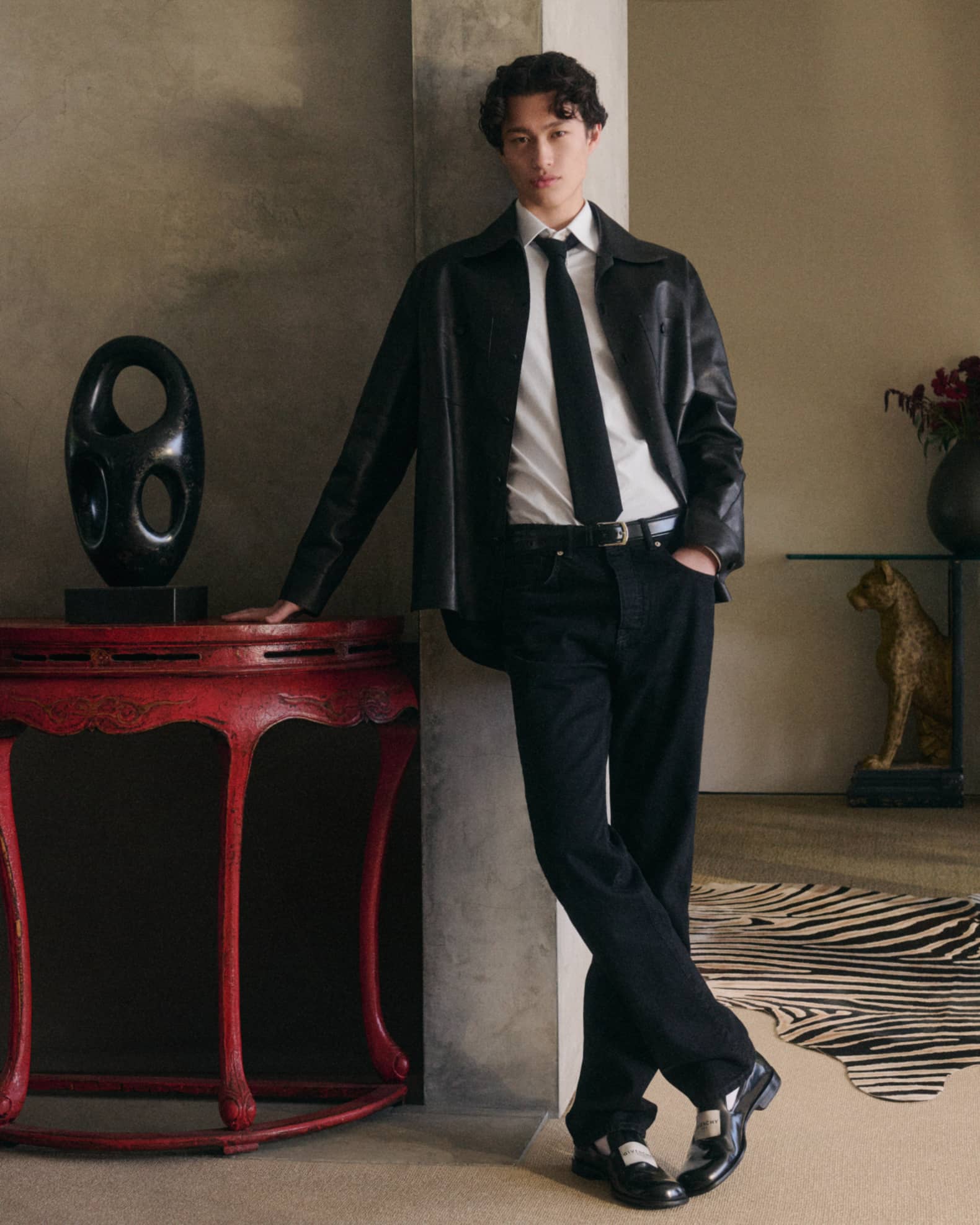 Givenchy Men's Patent Leather Label Loafers | Neiman Marcus