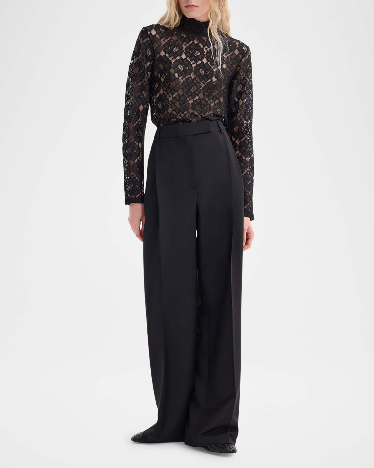 Lace Turtleneck Top 1
