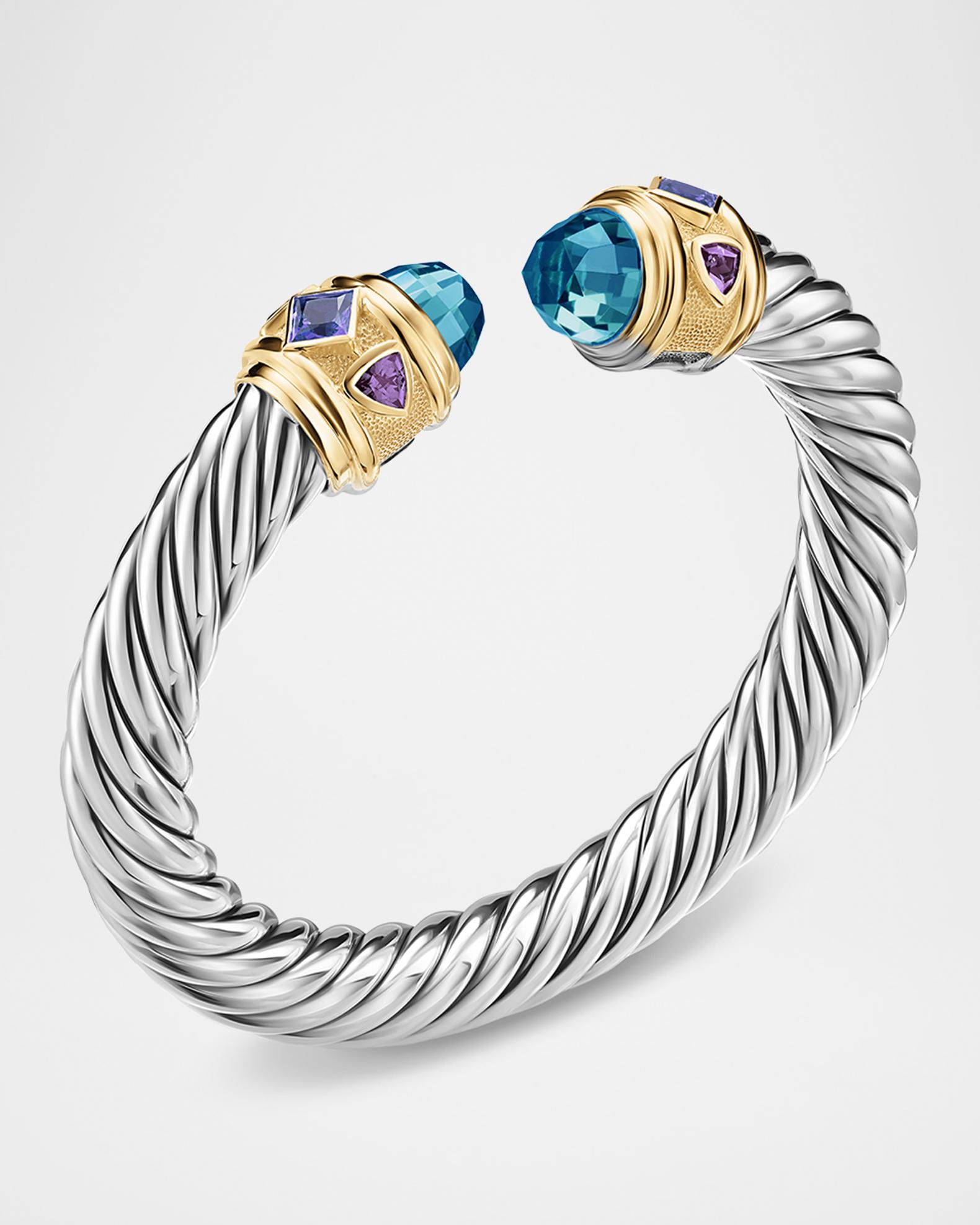 David Yurman Renaissance Bracelet with Gemstones in Silver and 14K Gold ...