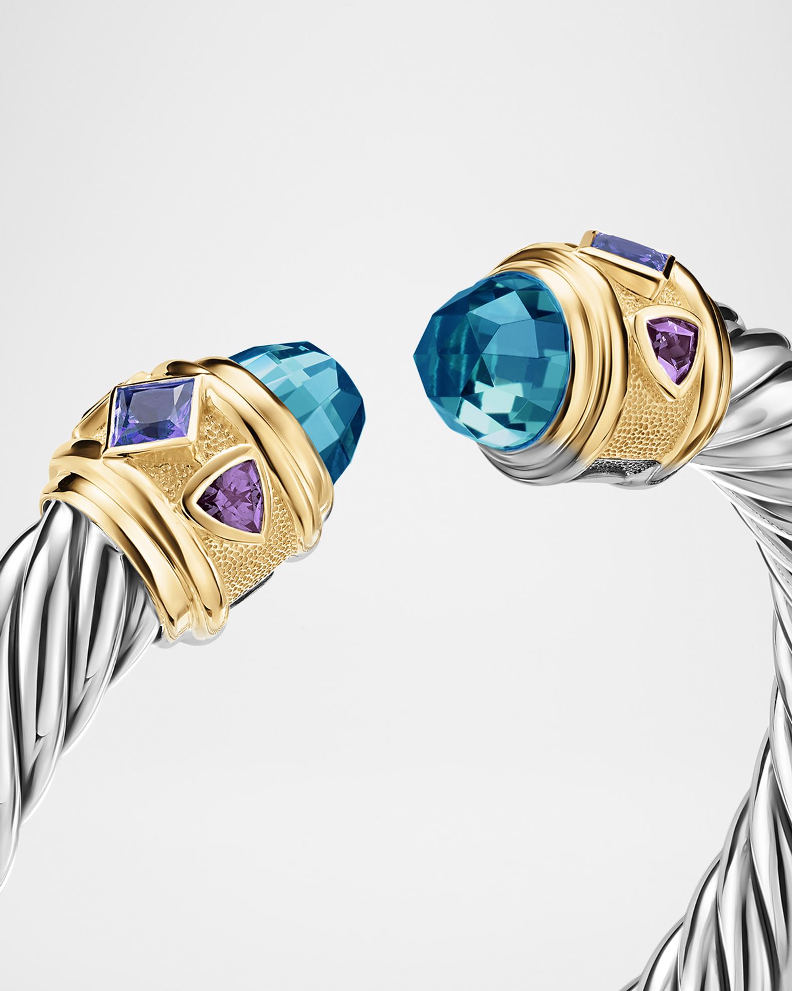 David Yurman Renaissance Bracelet with Gemstones in Silver and 14K Gold ...