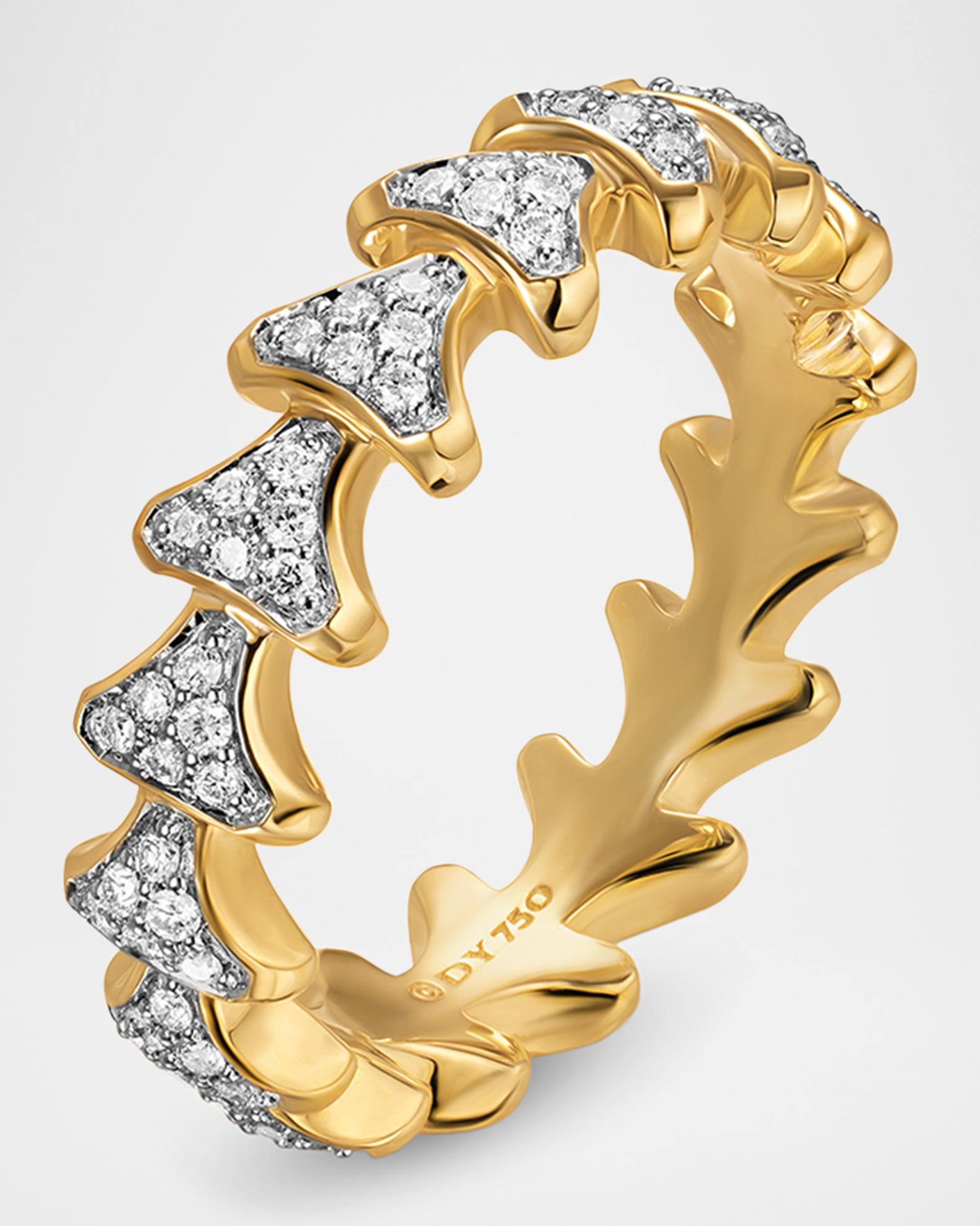 David Yurman Men's Armory® Band Ring in 18K Gold with Diamonds, 6mm ...
