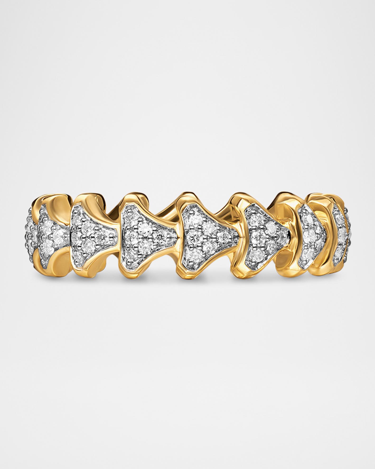 David Yurman Men's Armory® Band Ring in 18K Gold with Diamonds, 6mm ...