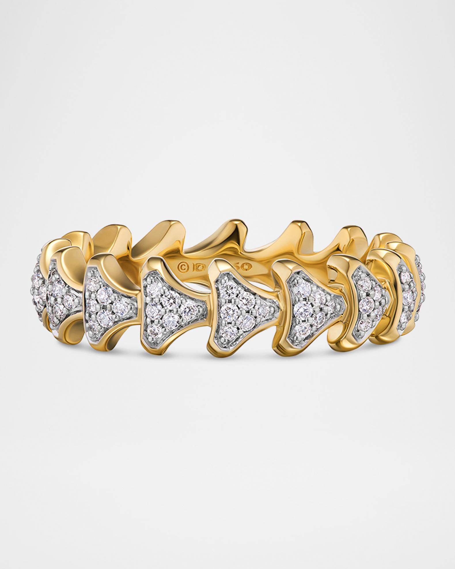 David Yurman Men's Armory® Band Ring in 18K Gold with Diamonds, 6mm ...