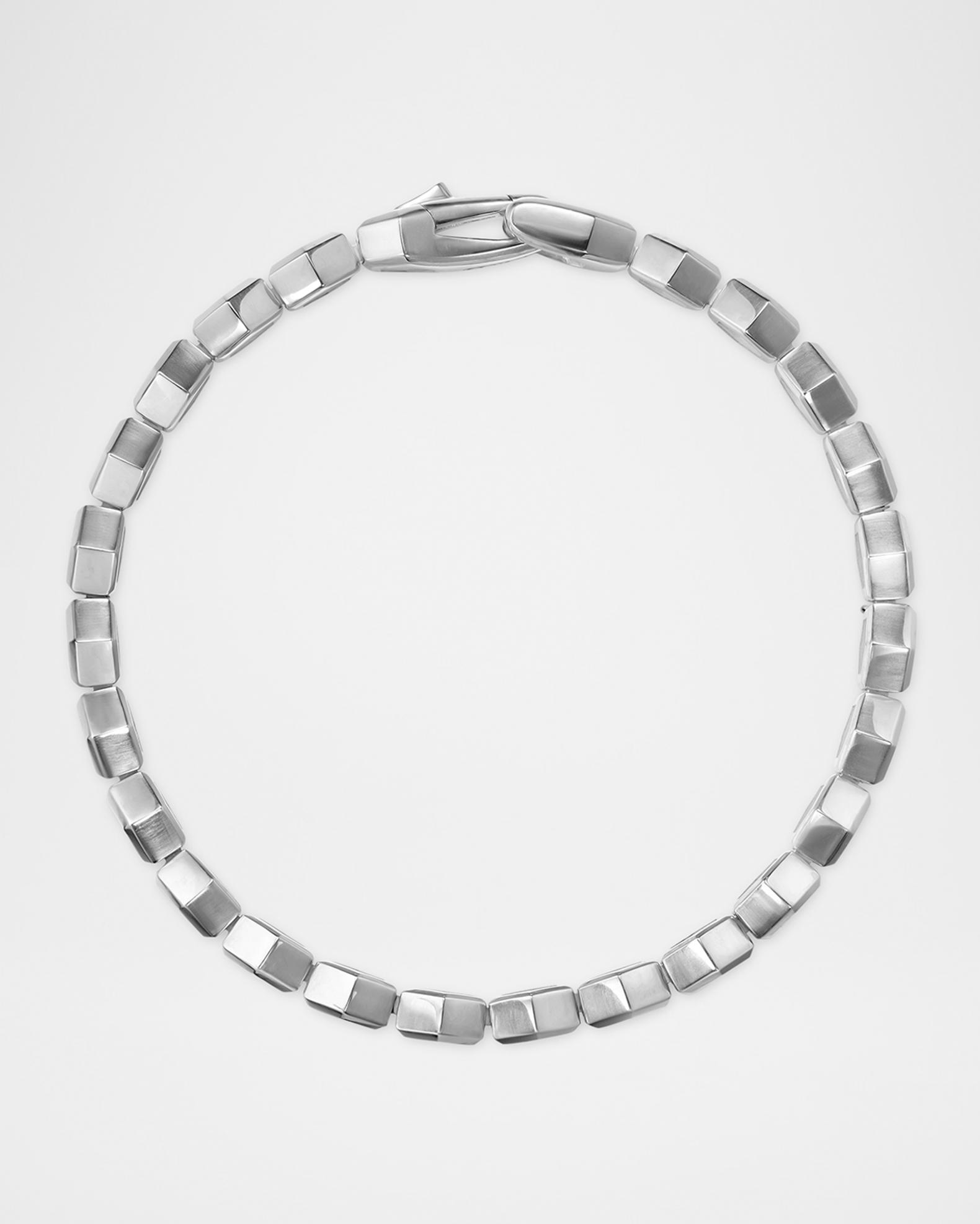 David Yurman Men's Tennis Bracelet in Silver with Diamonds, 8mm ...