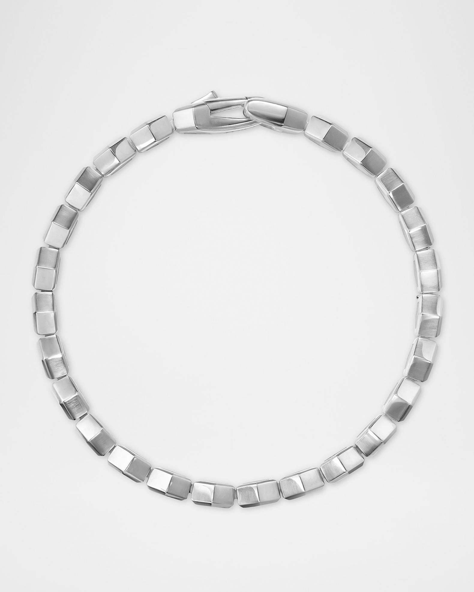David Yurman Men's Tennis Bracelet in Silver with Diamonds, 8mm ...