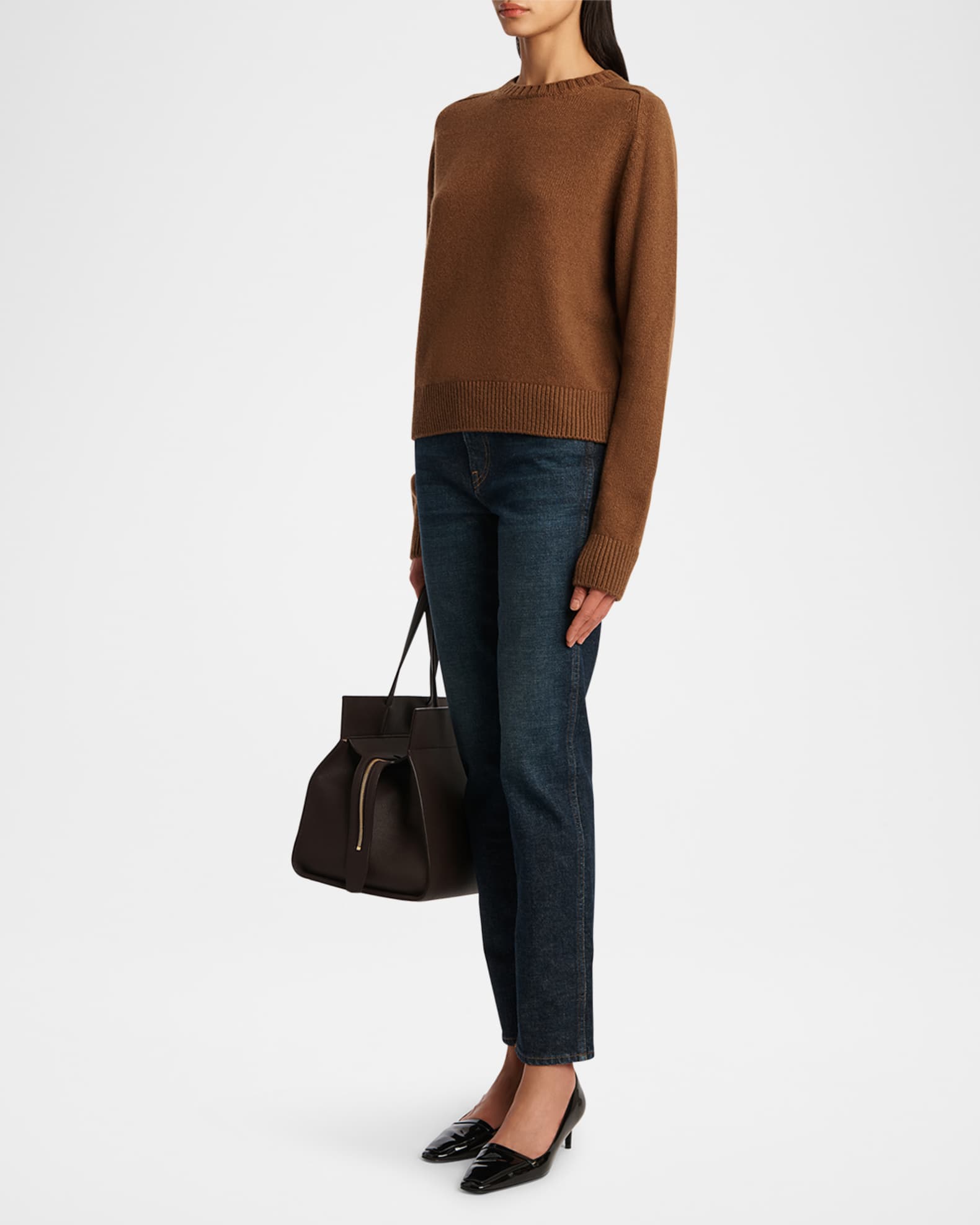 Khaite Viv Slim-Leg Ankle Jeans | Neiman Marcus