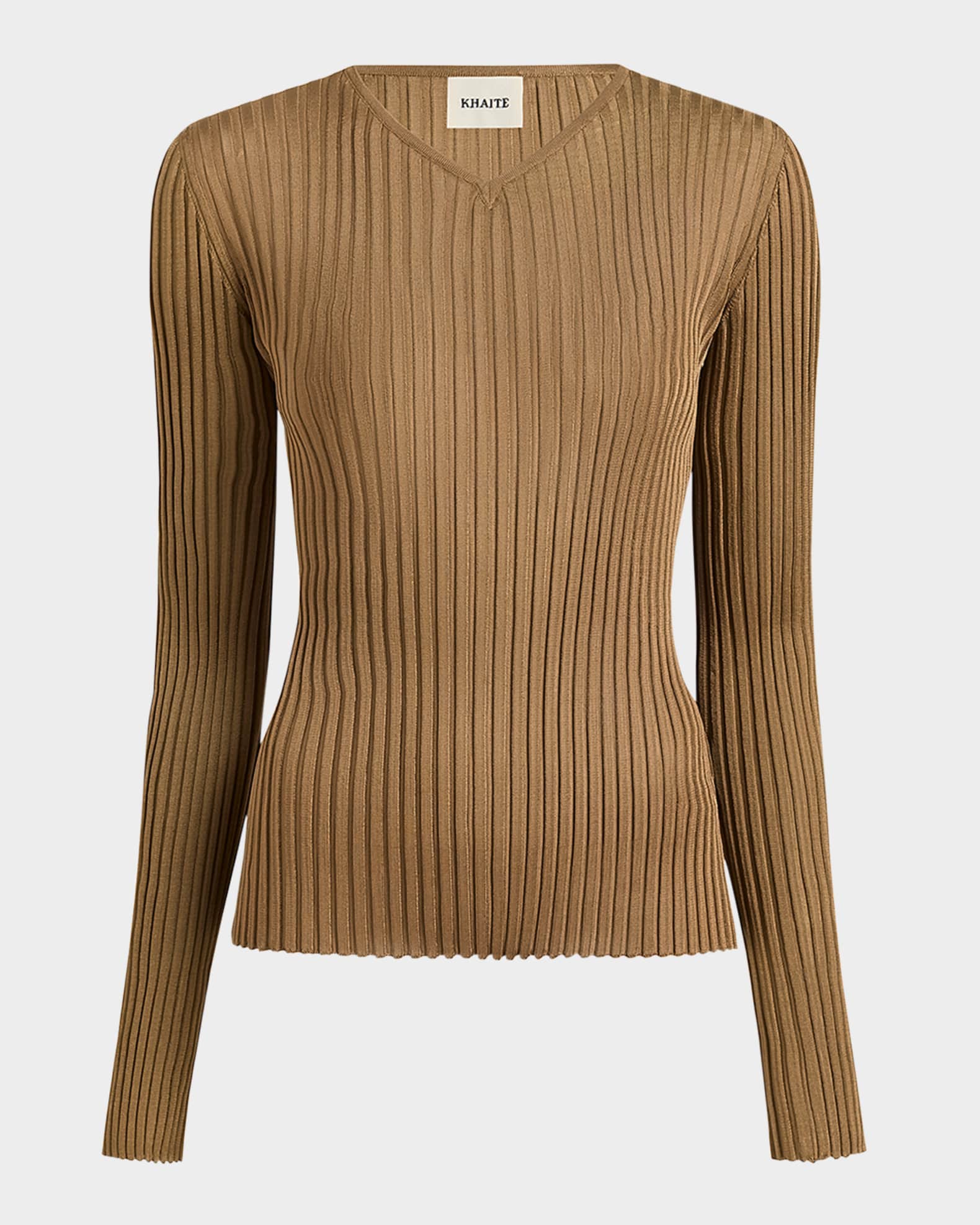 Tia Long-Sleeve Rib Top 0