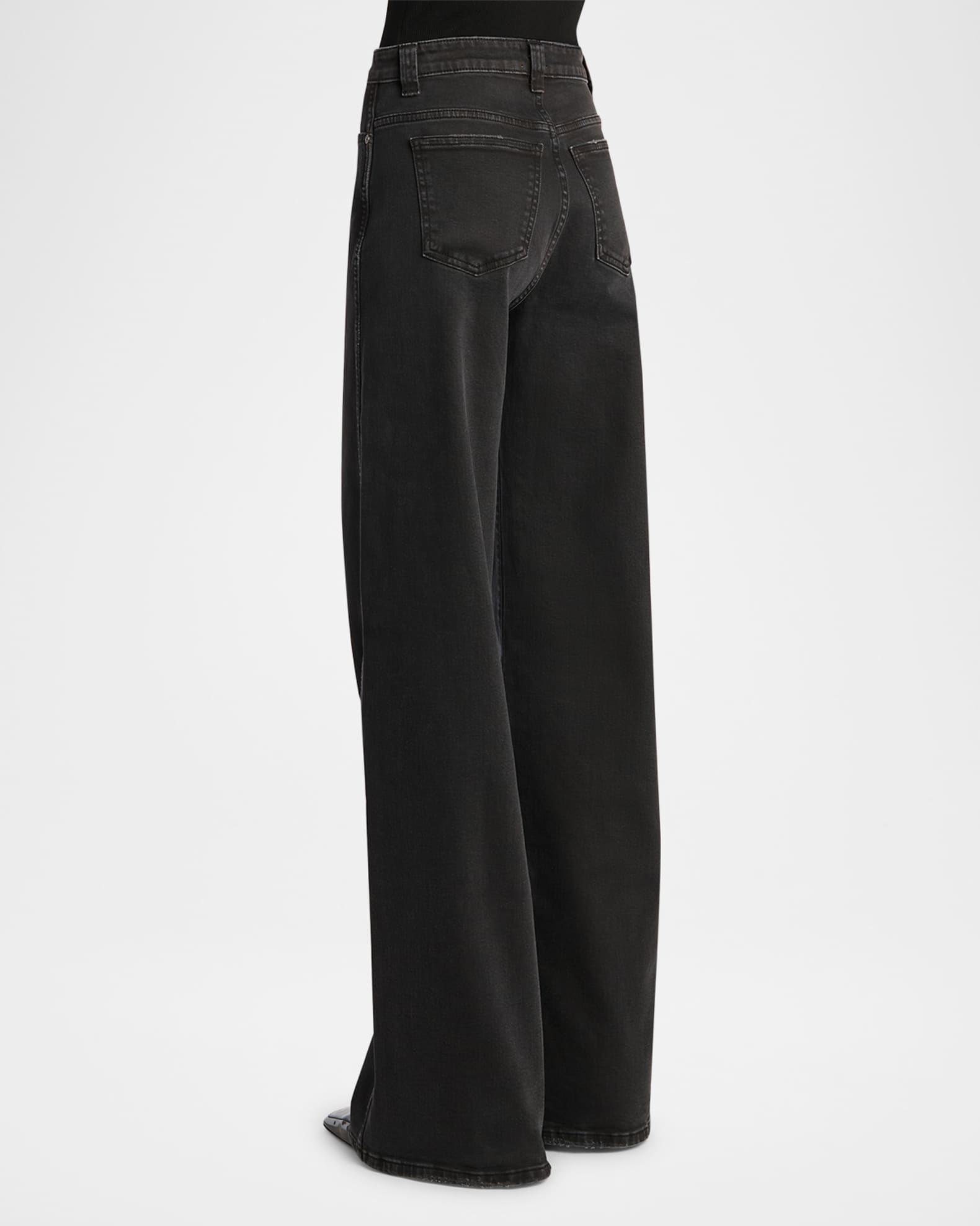 【送料&関税込】Khaite Jeans dane Khaite Dane High-Rise Straight-Leg Jeans | Saks Fifth Avenue
