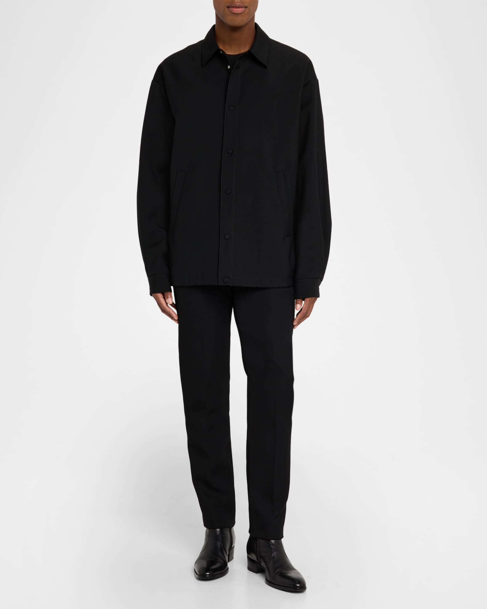 Dsquared2 Men's Logo-Embroidered Wool-Blend Coach Jacket | Neiman