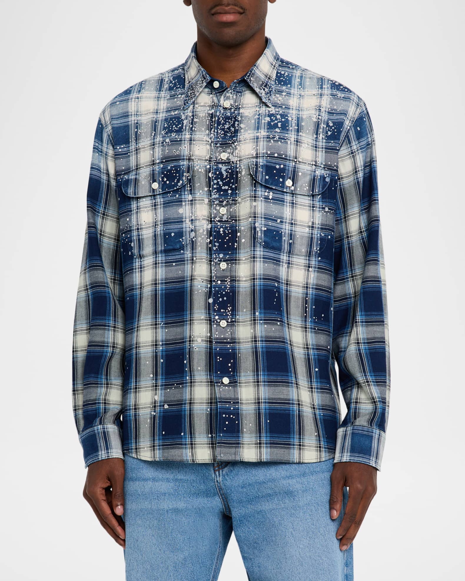 Dsquared2 Men's Sparking Vintage Check Button-Down Shirt | Neiman