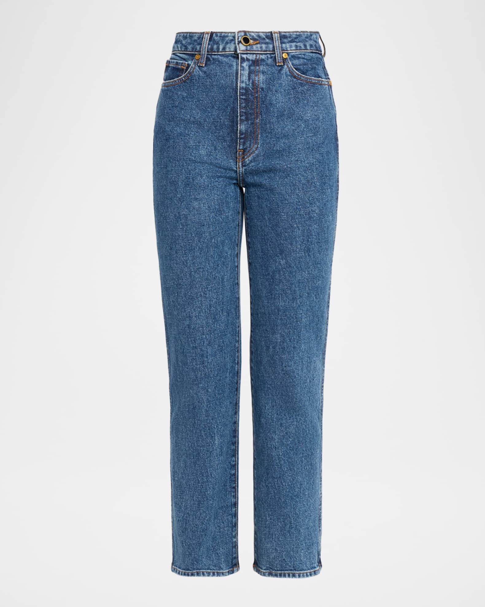 Khaite Abigail Slim-Leg Ankle Jeans | Neiman Marcus