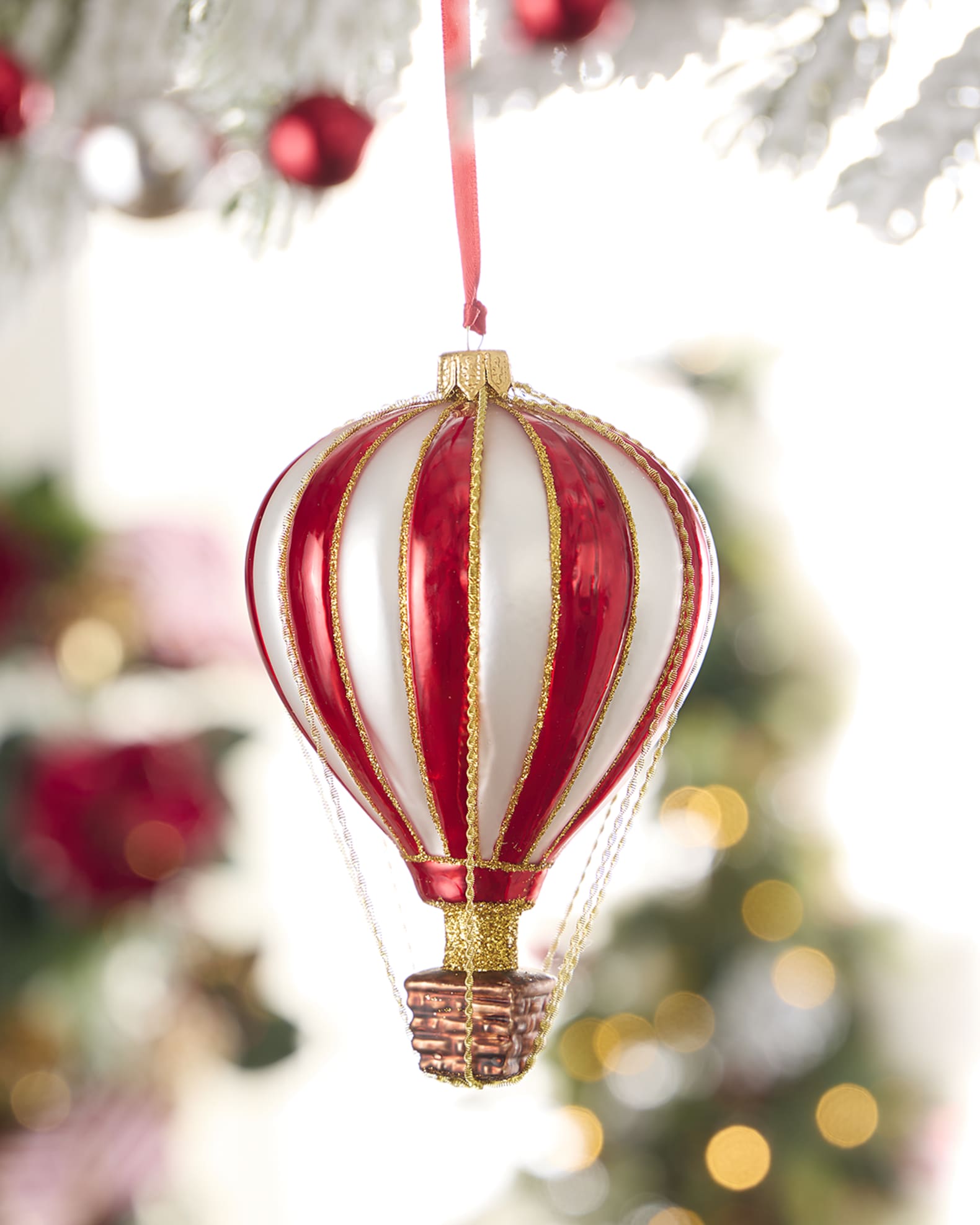 Hot Air Balloon Christmas Ornament  0