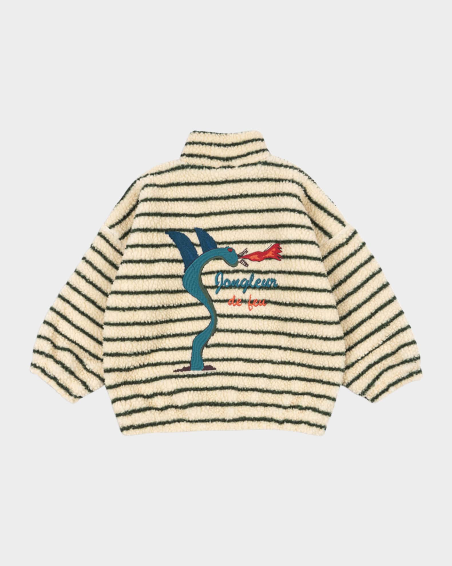 x RHW Kid's Stripe Fleece Jacket, Size 12M-6 1