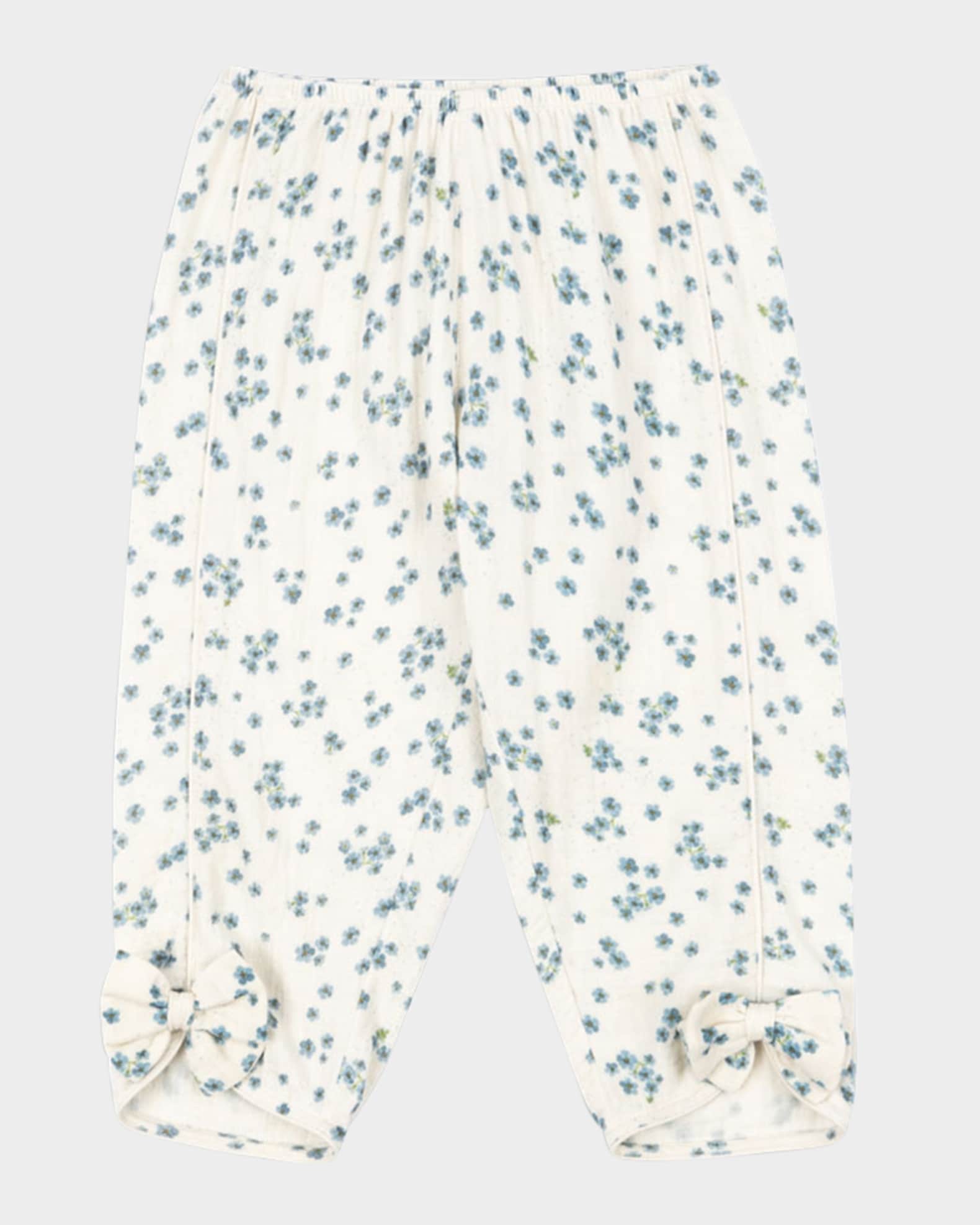 Rosie H-W x Girl's Mioblu Floral Cotton Pants, Size 12M-6 0