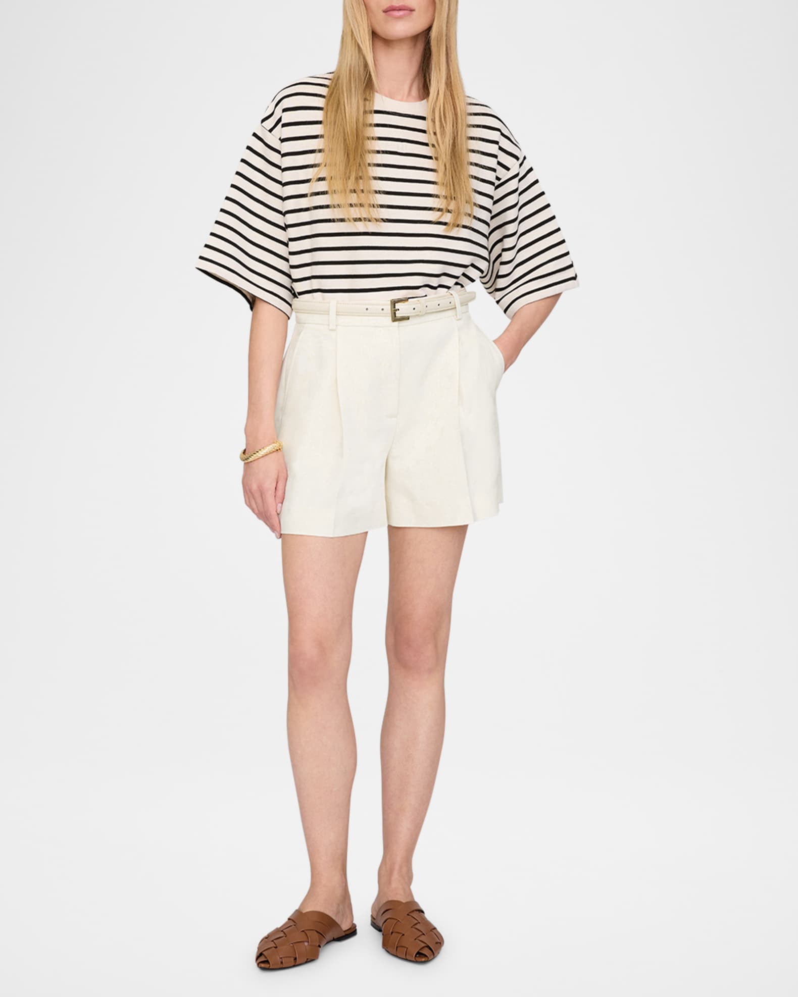 ANINE BING Trent Tailored Shorts | Neiman Marcus
