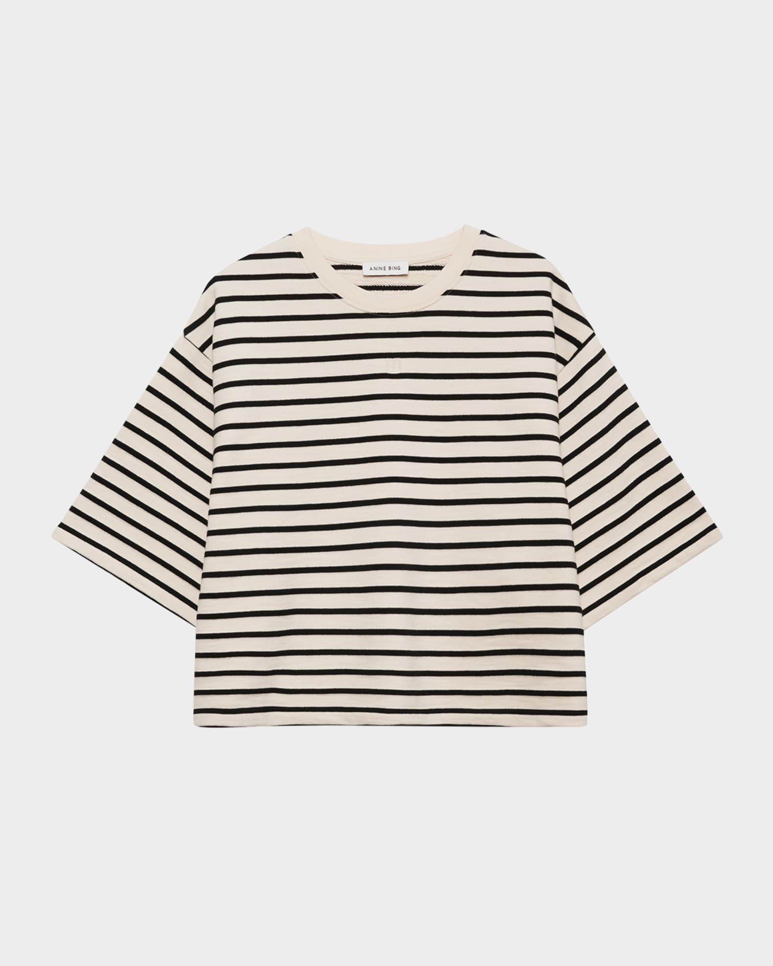 Myers Stripe Cropped Tee 0