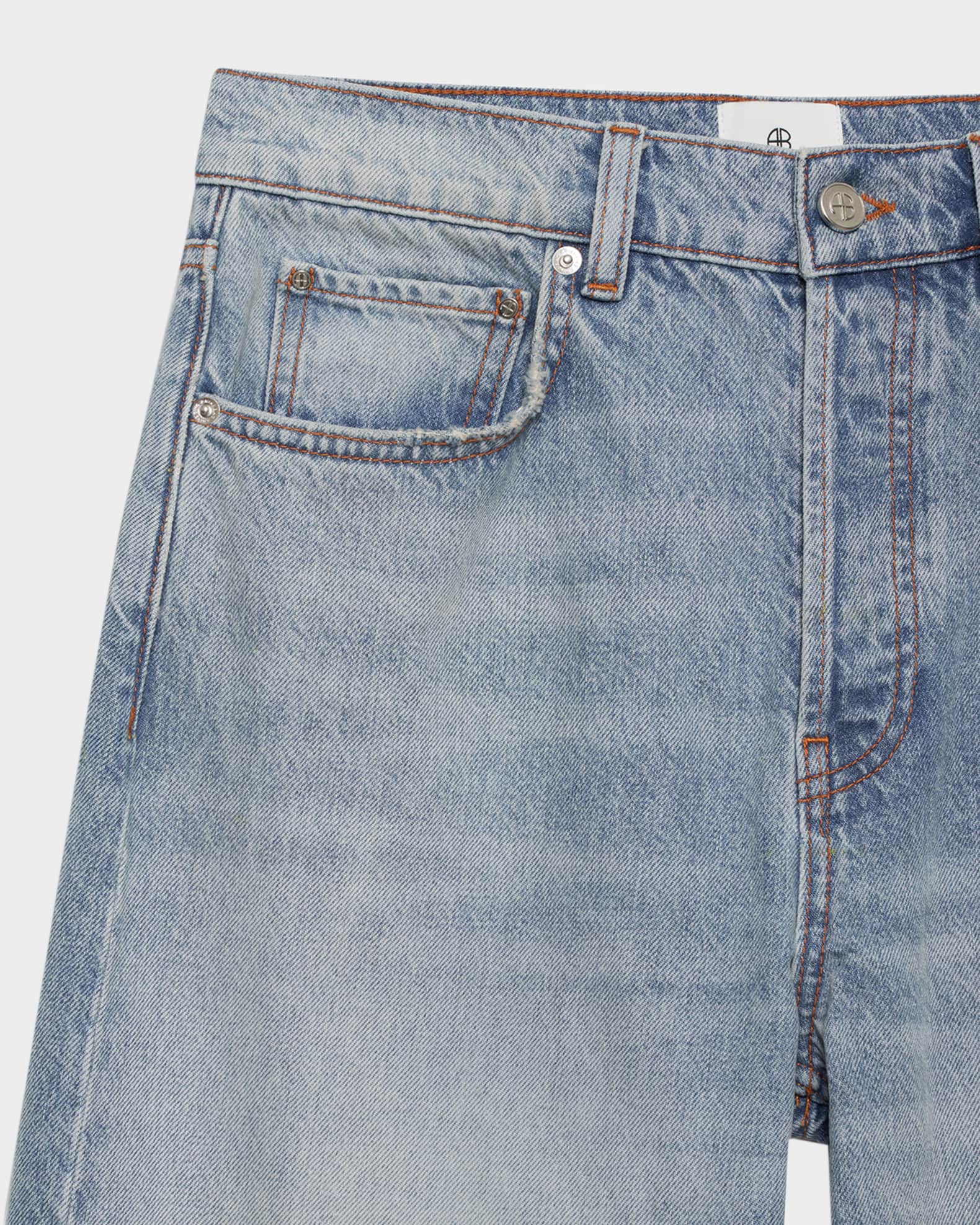 デニム・ジーパン ANINE BING A0611429WHD42 Jeans Heath ANINE BING Heath Straight Mid-Rise Jeans | Neiman Marcus