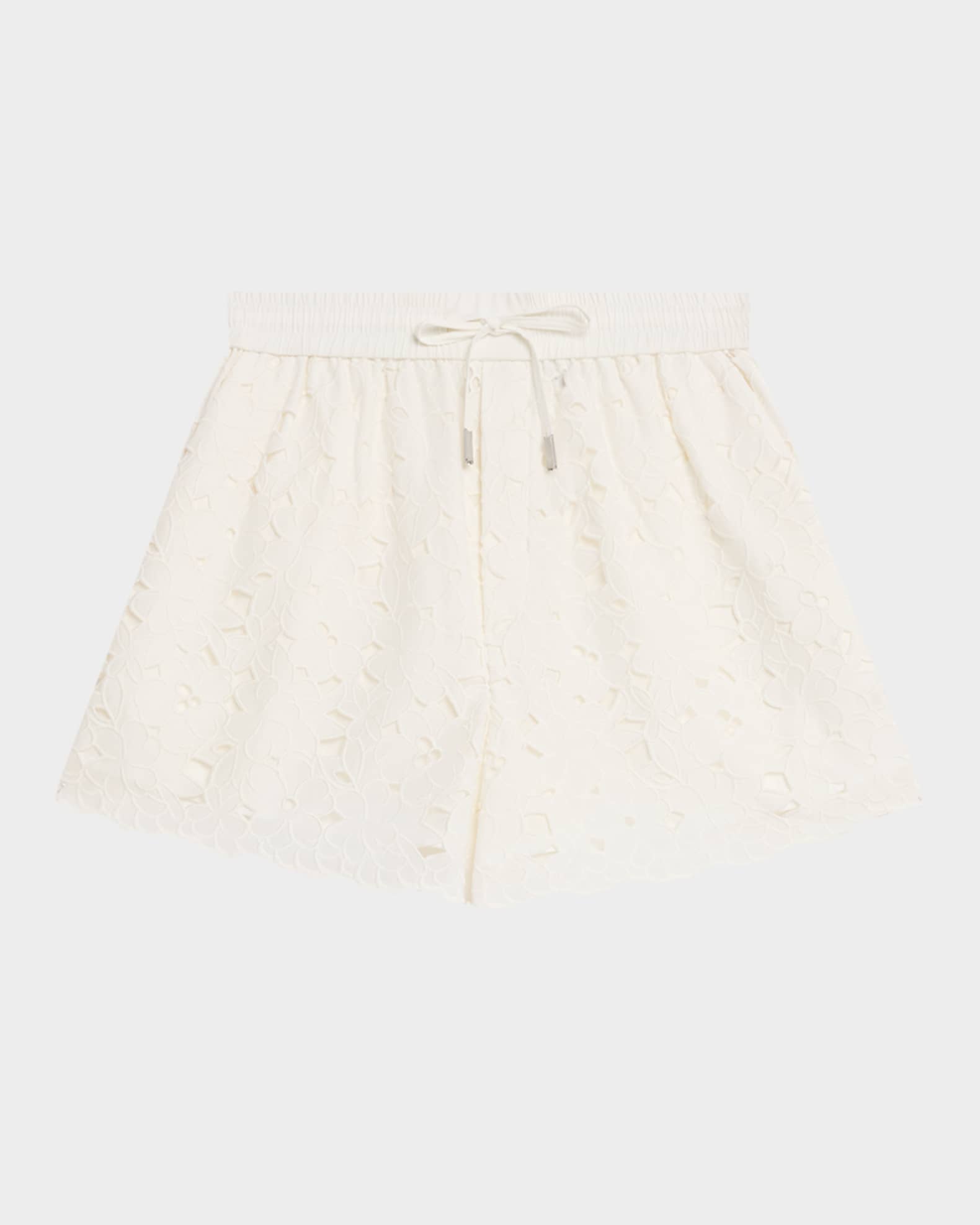 Laurence Embroidered Drawstring Shorts 0