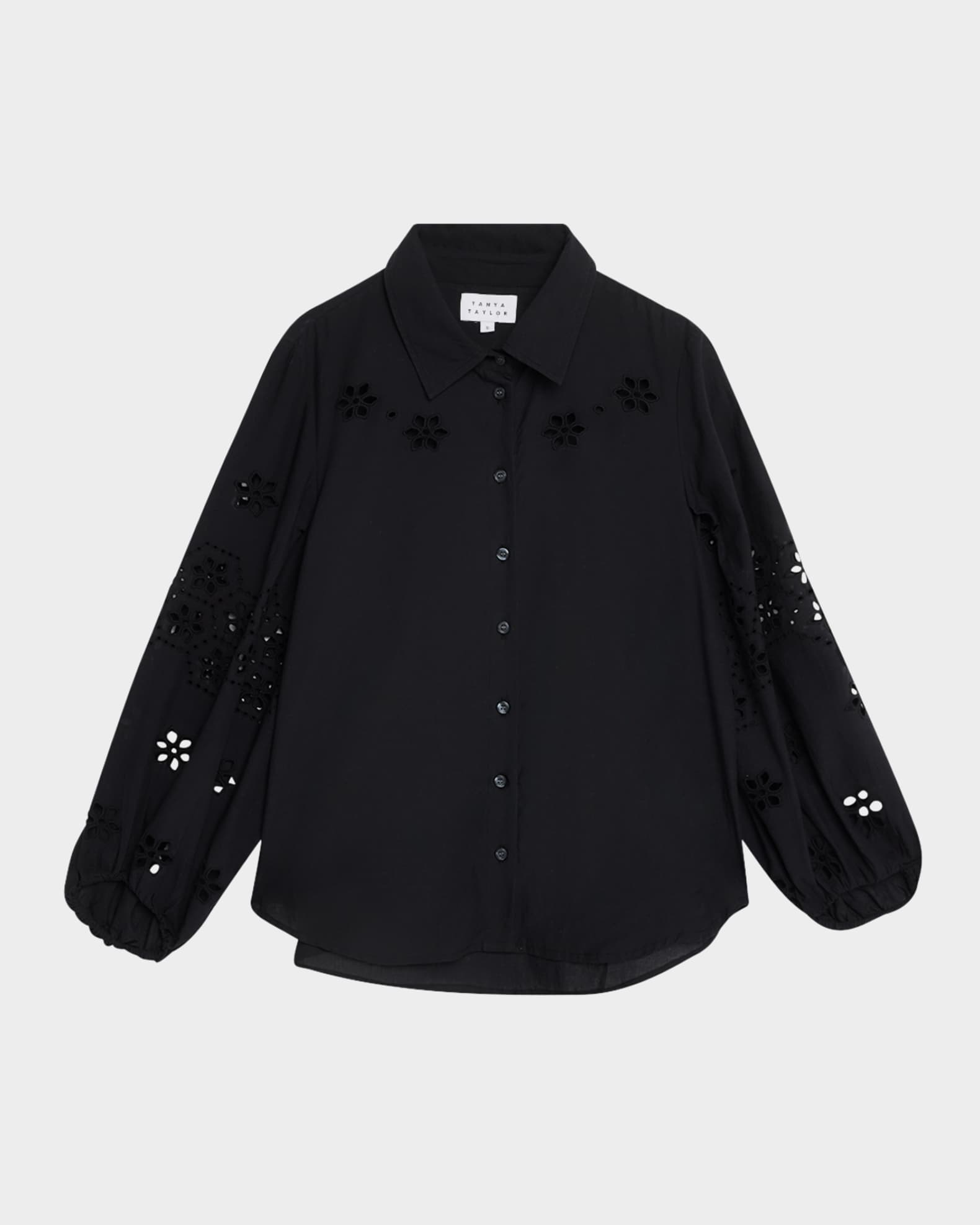 Marina Embroidered Button-Front Top