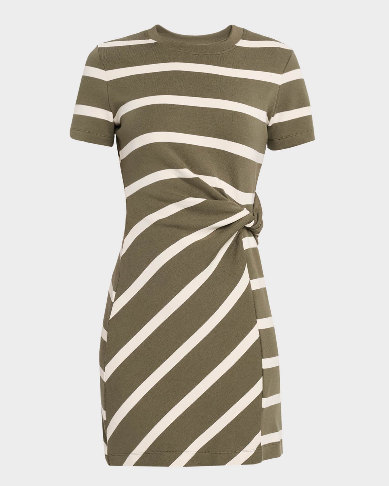 Cody Stripe Short-Sleeve T-Shirt Dress 0