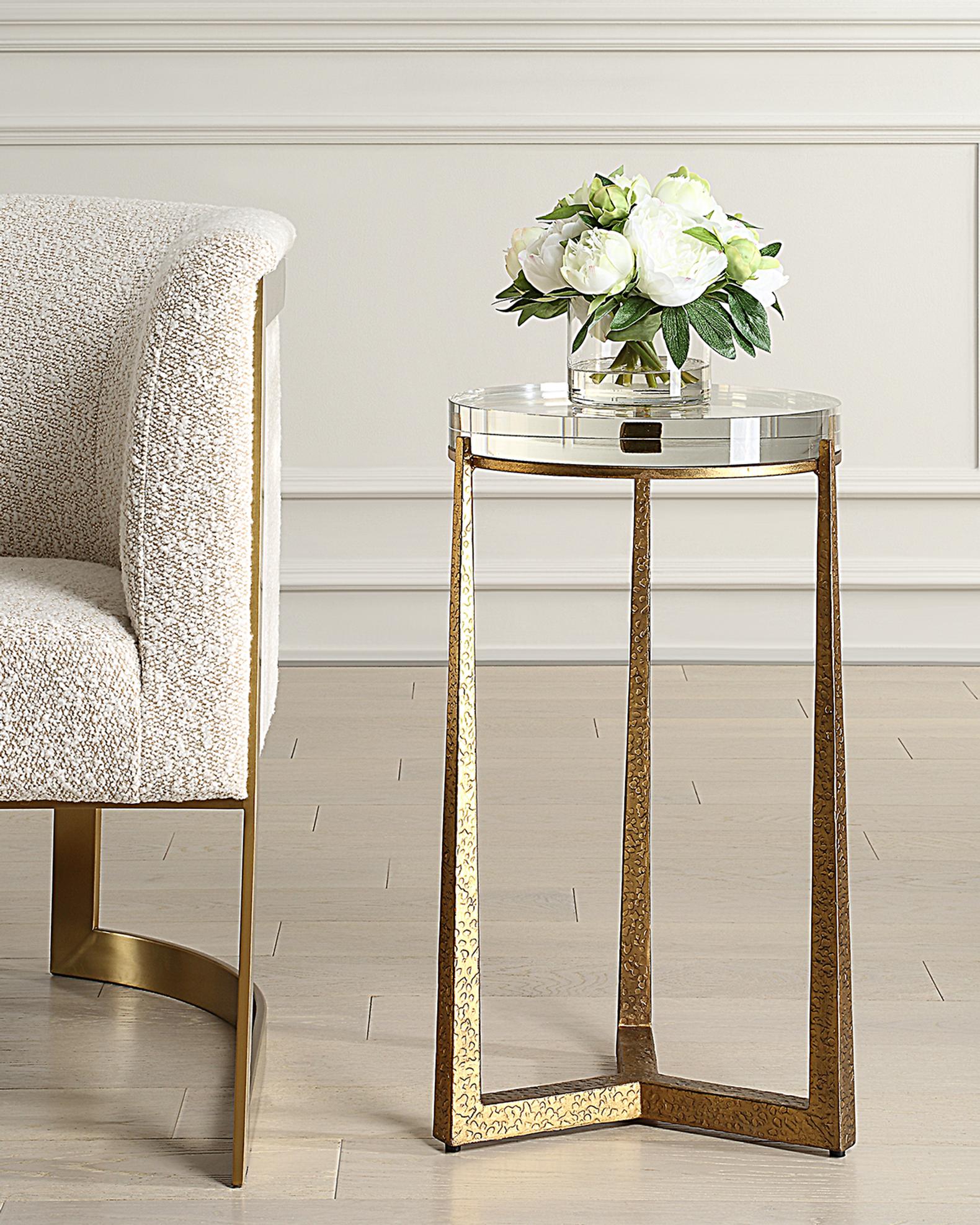 Midas Round Accent Table | Neiman Marcus