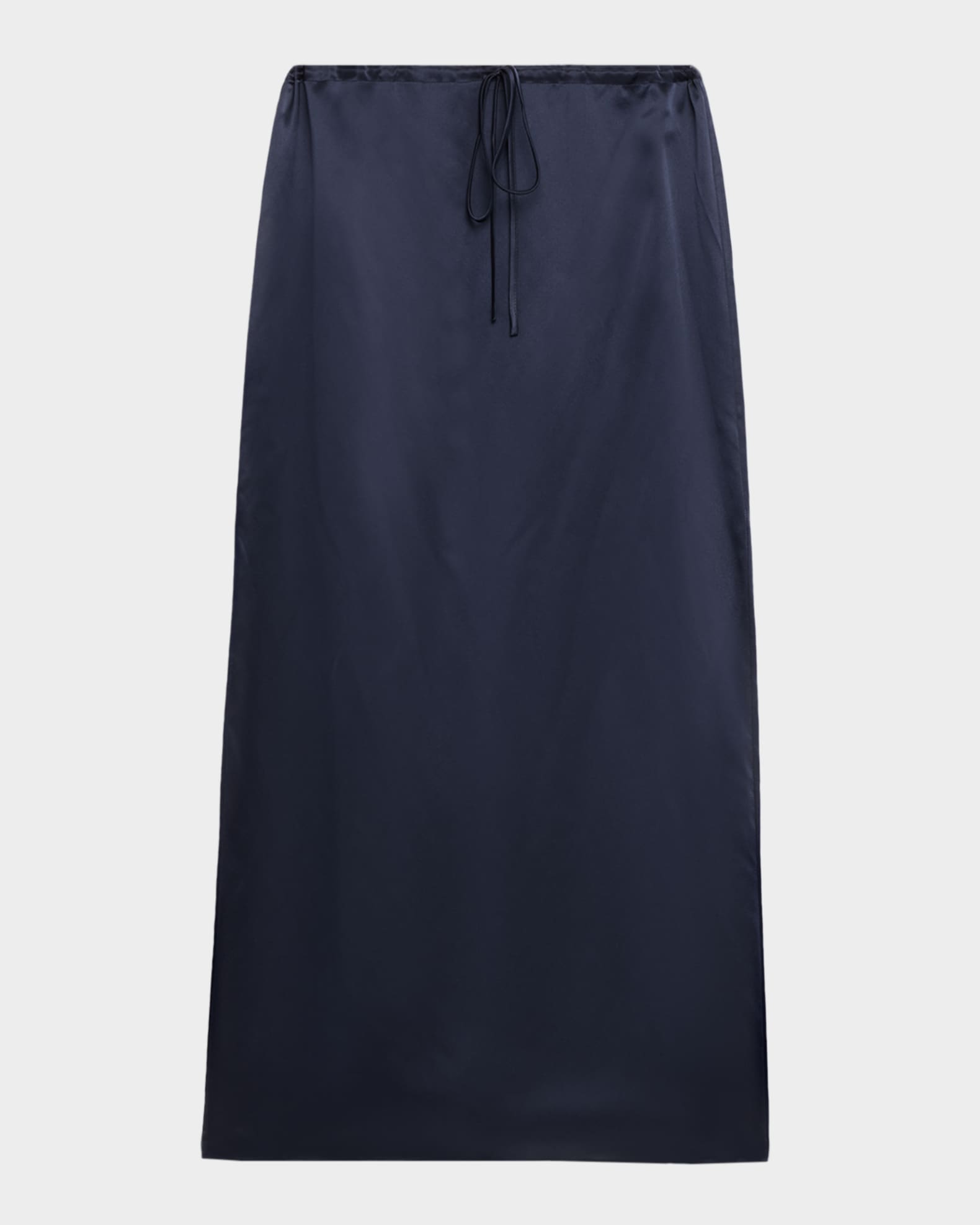 Sol Silk Drawstring Maxi Skirt 0