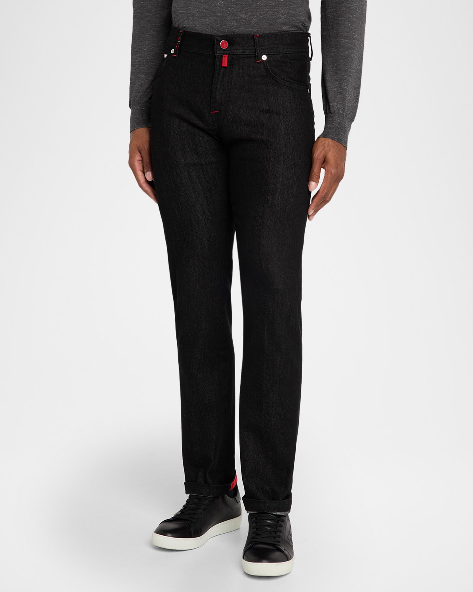 kitonキートンブラックストレートデニムパンツ33 kitonキートンブラックストレートデニムパンツ33 Kiton Men's Black