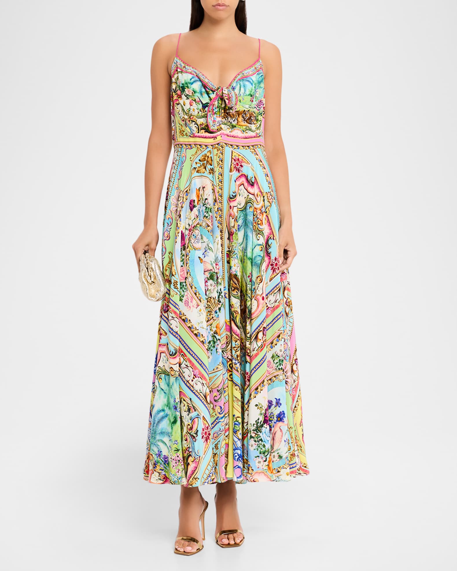 Spirit of Santa Maria Tie-Front Maxi Dress 1