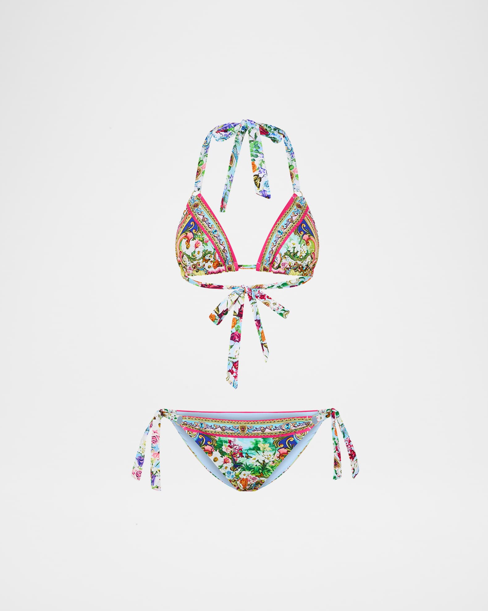 Spirit of Santa Maria Soft Tie Triangle Two-Piece Swimsuit